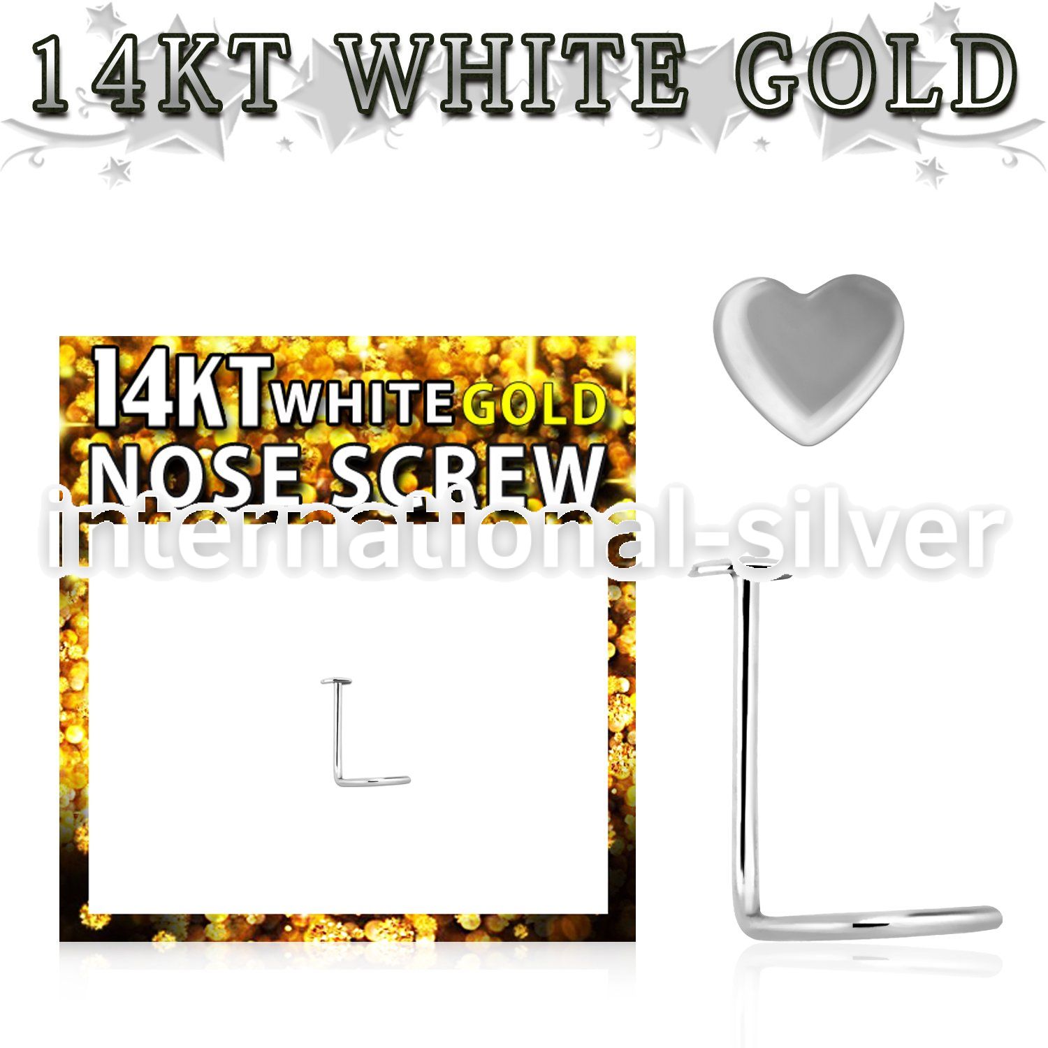 wsht l shape nose studs gold nose