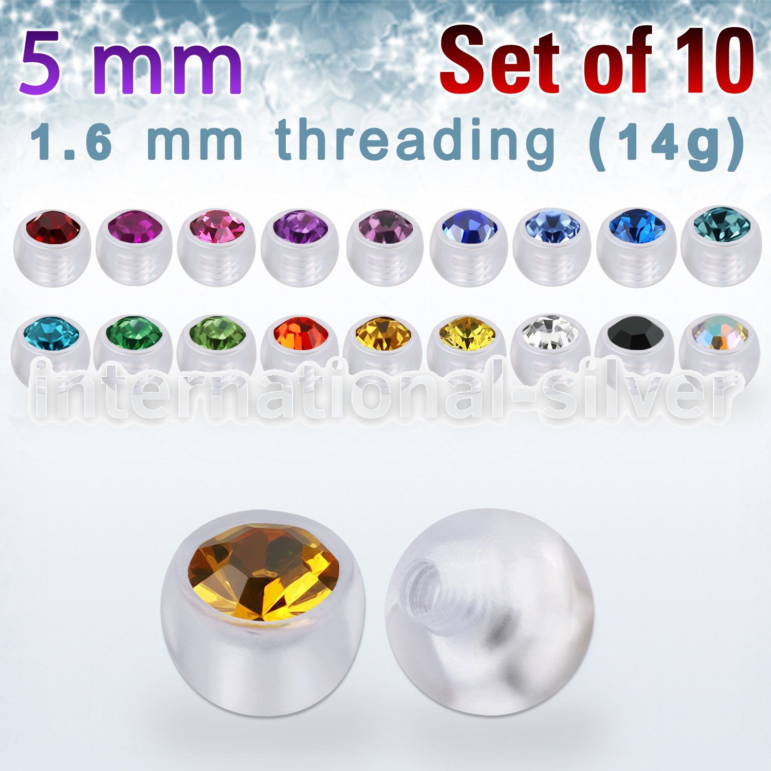 xajb5 loose body jewelry parts acrylic body jewelry 