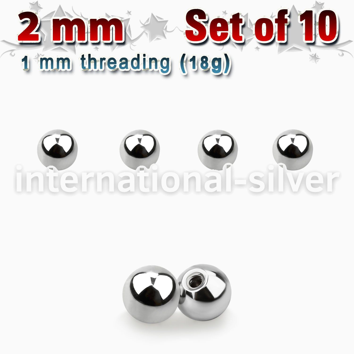 xbal2 loose body jewelry parts surgical steel 316l 