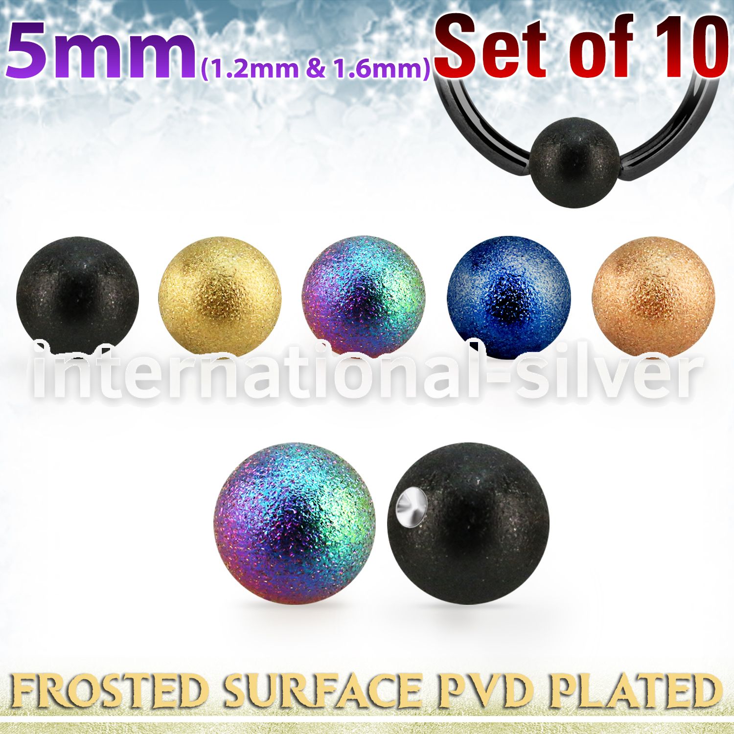xdpfobt5 anodized surgical steel body jewelry parts belly  piercing