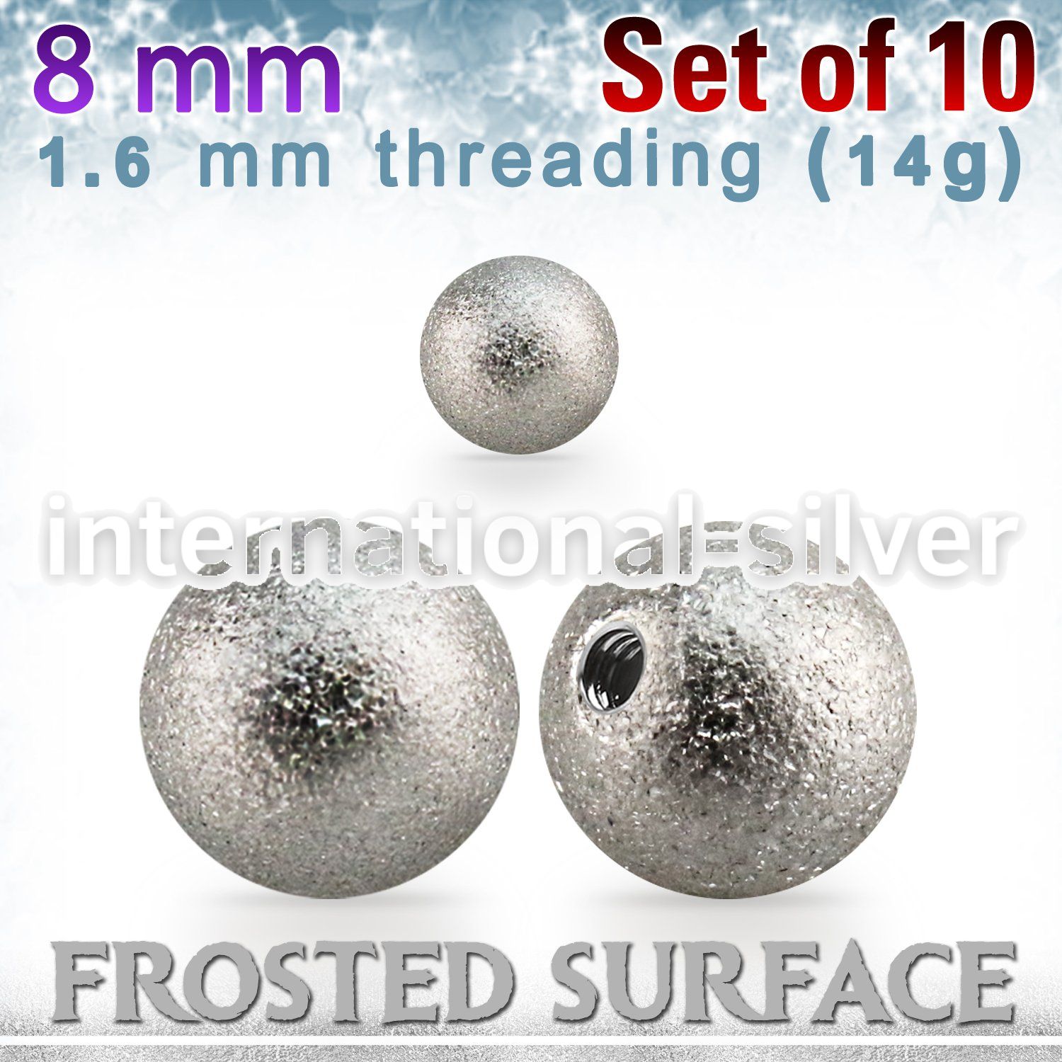 xfobal8 loose body jewelry parts surgical steel 316l 