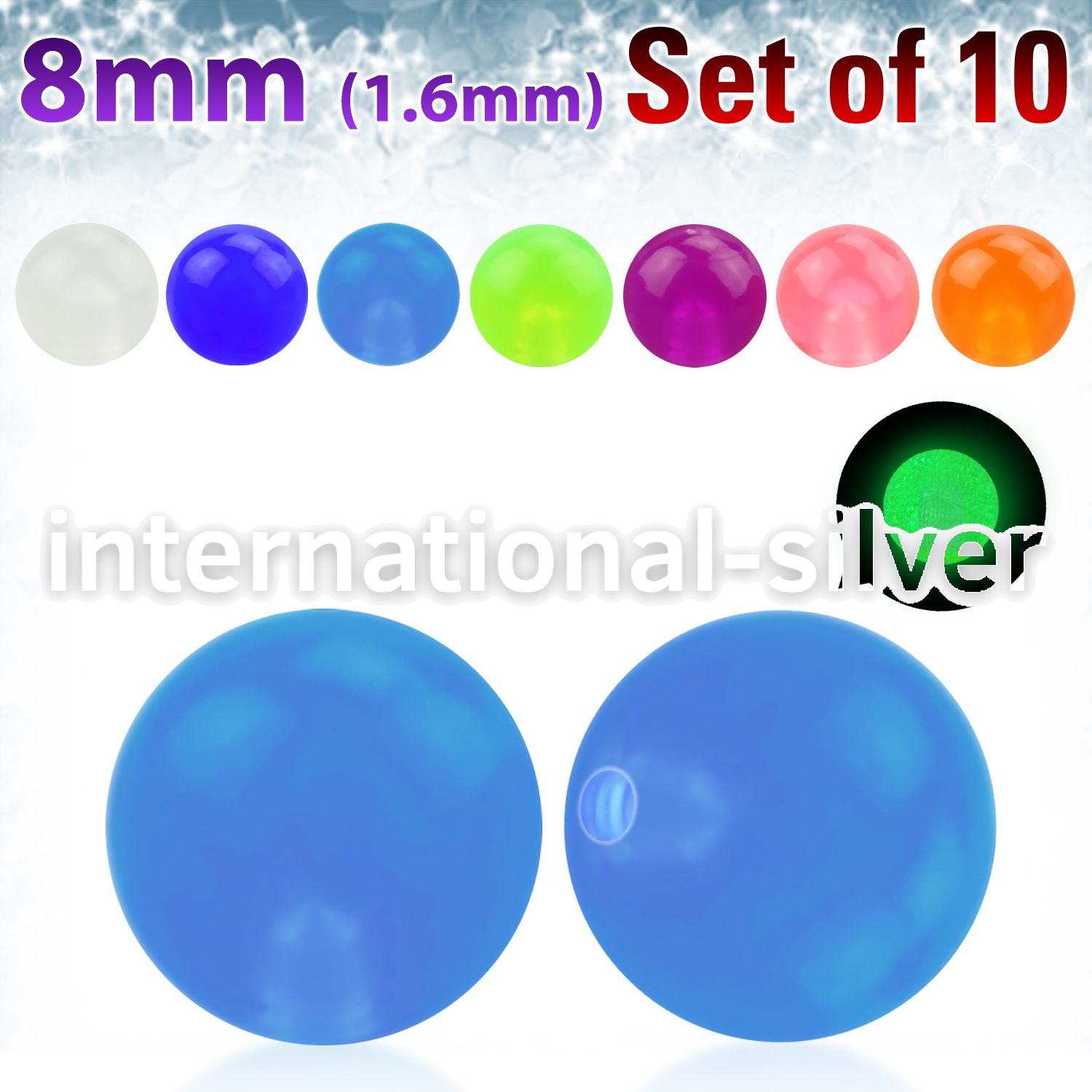 xglb8 loose body jewelry parts acrylic body jewelry belly button