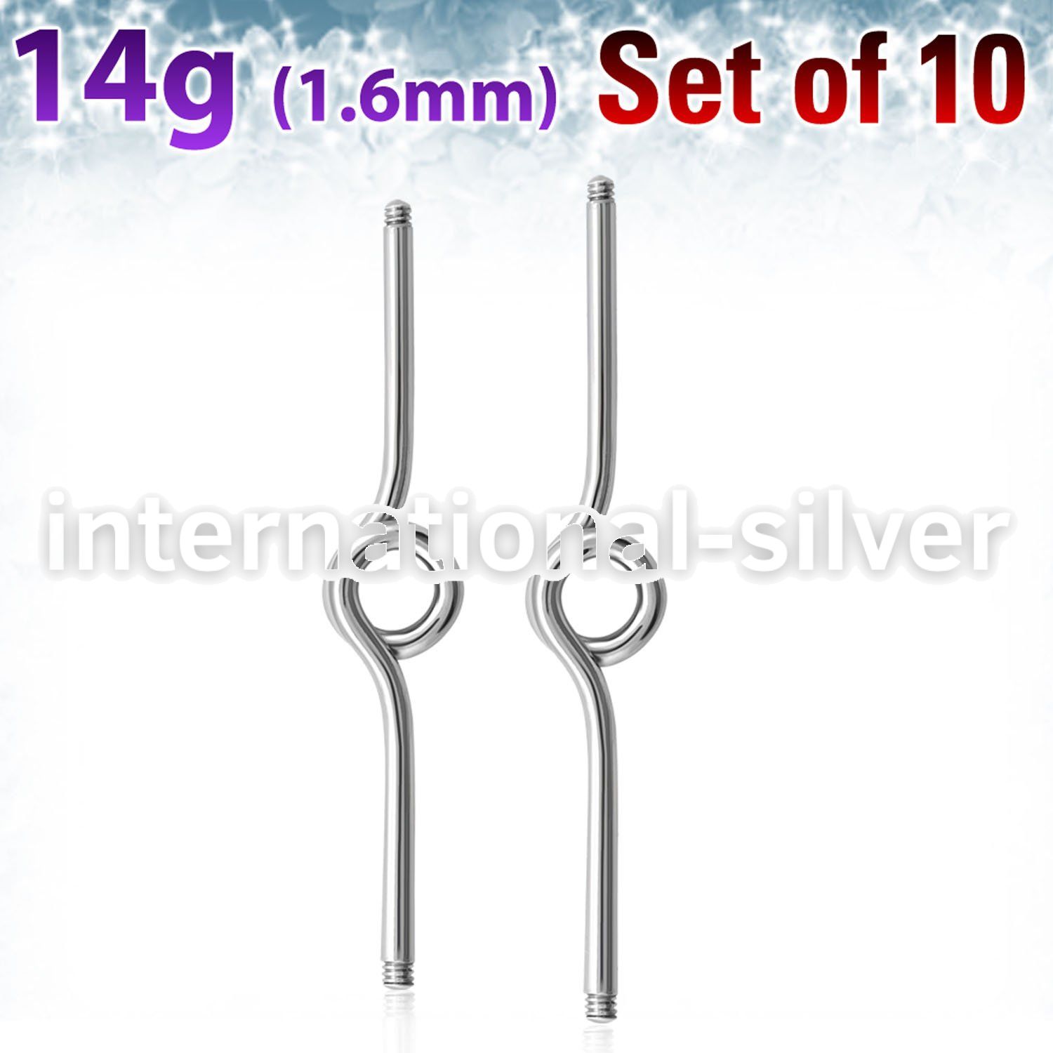 xinb14g loose body jewelry parts surgical steel 316l belly button