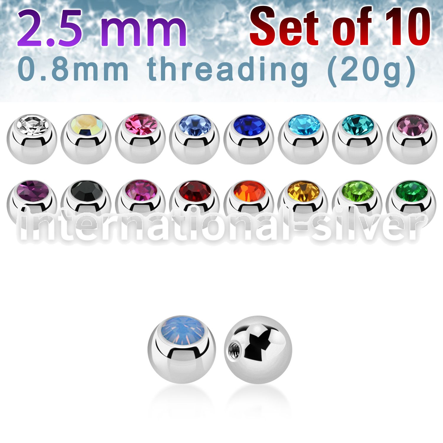 xjb25xs surgical steel body jewelry parts piercing