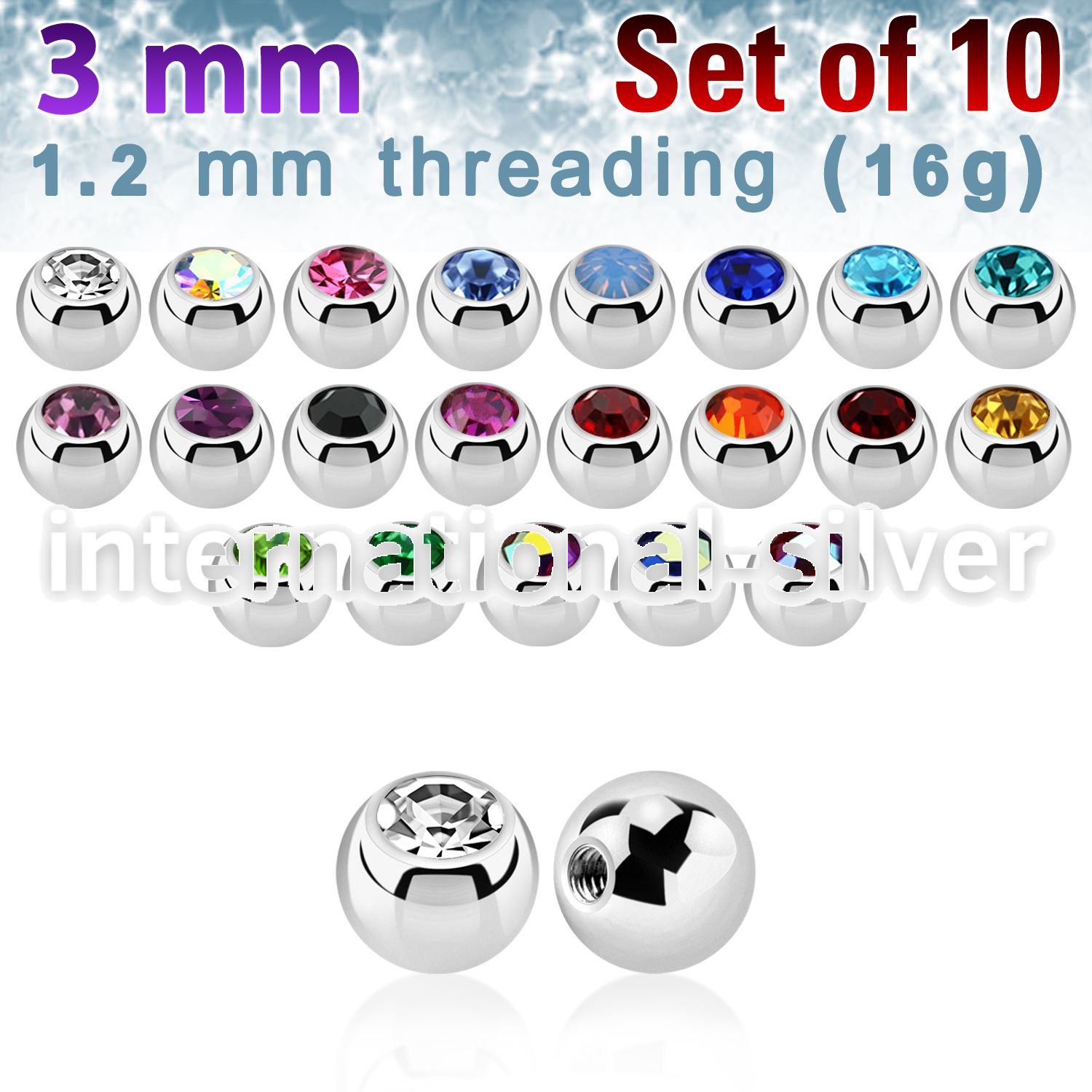 xjb3 loose body jewelry parts surgical steel 316l belly button