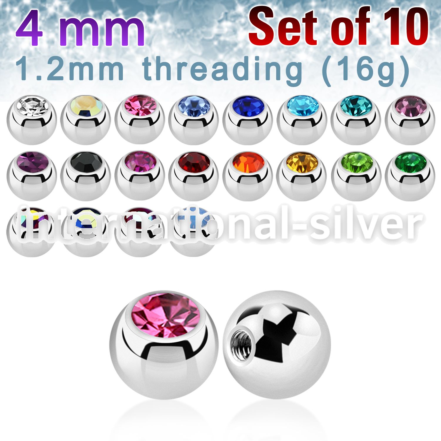 xjb4s loose body jewelry parts surgical steel 316l belly button