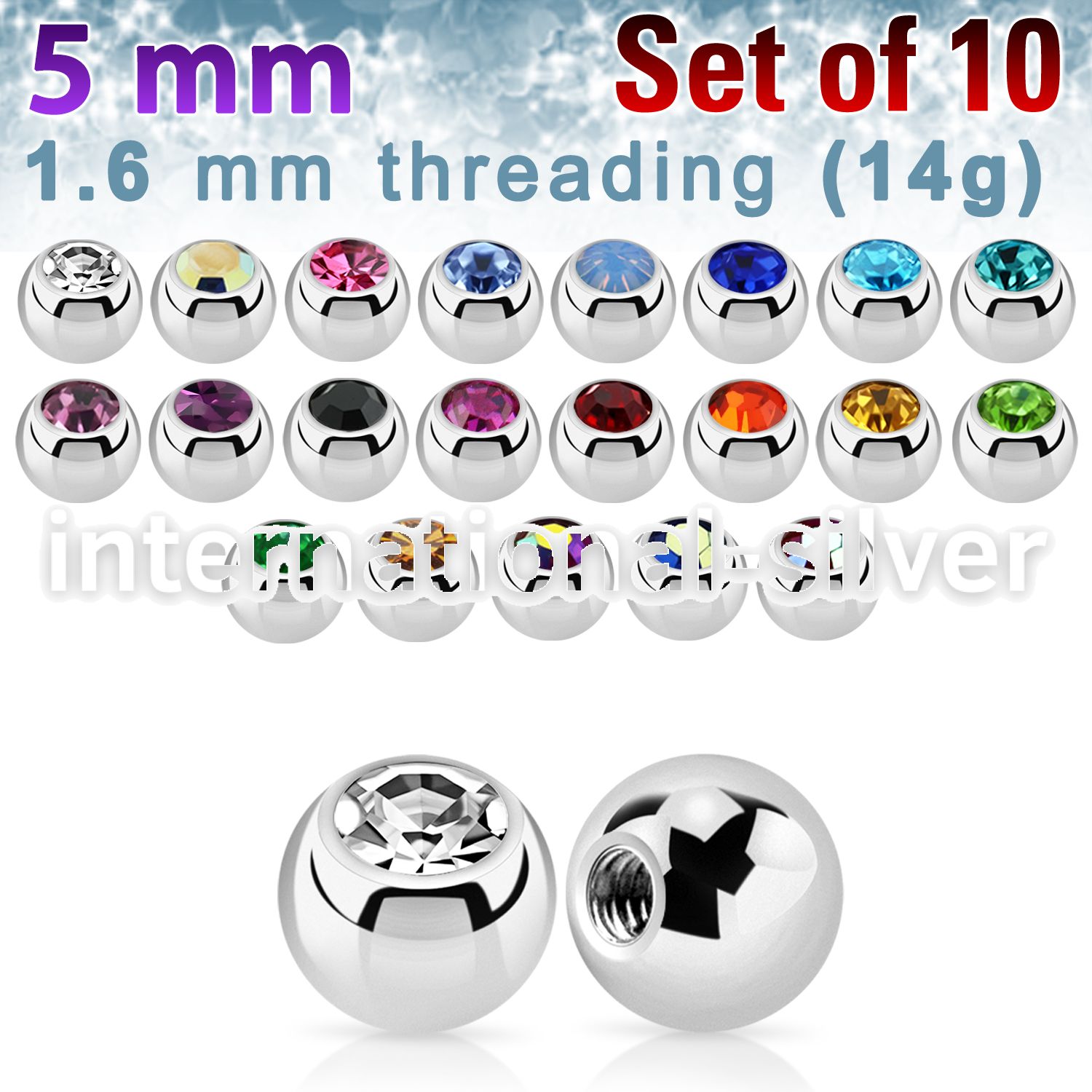 xjb5 loose body jewelry parts surgical steel 316l belly button