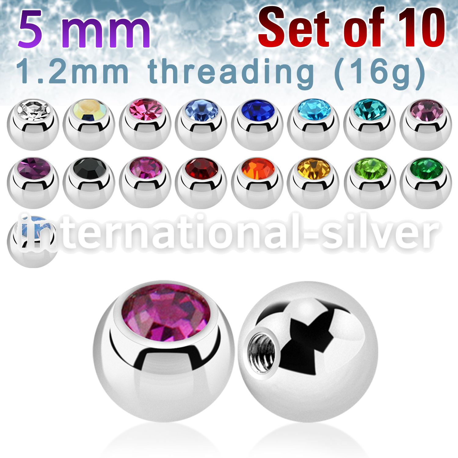 xjb5s loose body jewelry parts surgical steel 316l 