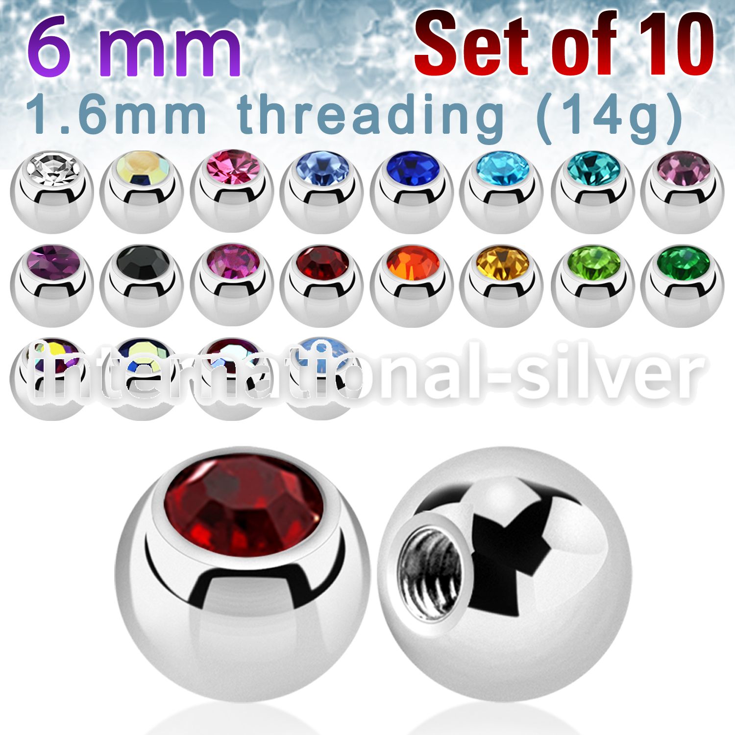 xjb6 loose body jewelry parts surgical steel 316l belly button