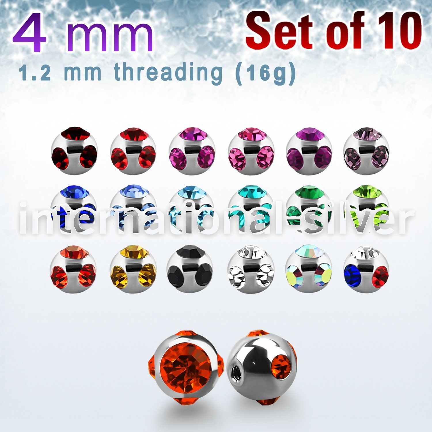 xmjb4s loose body jewelry parts surgical steel 316l belly button