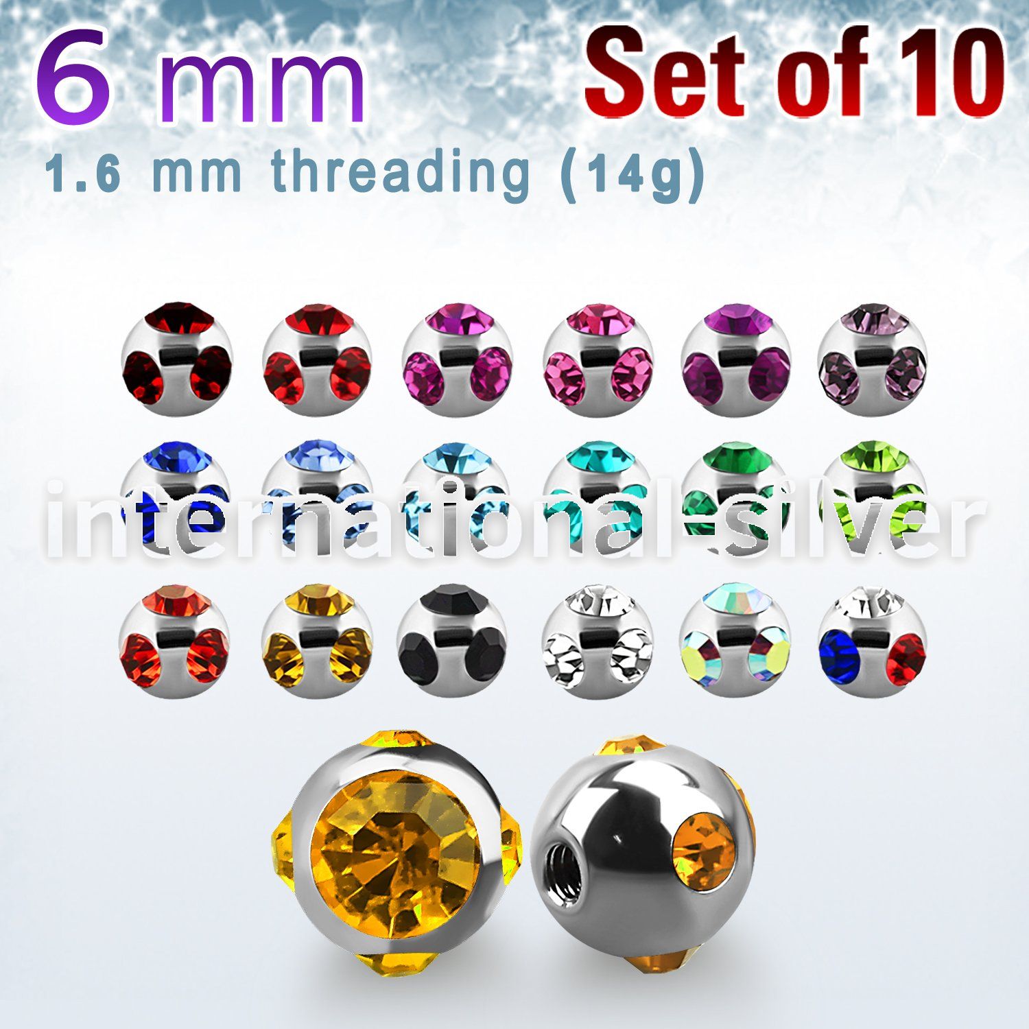 xmjb6 loose body jewelry parts surgical steel 316l belly button