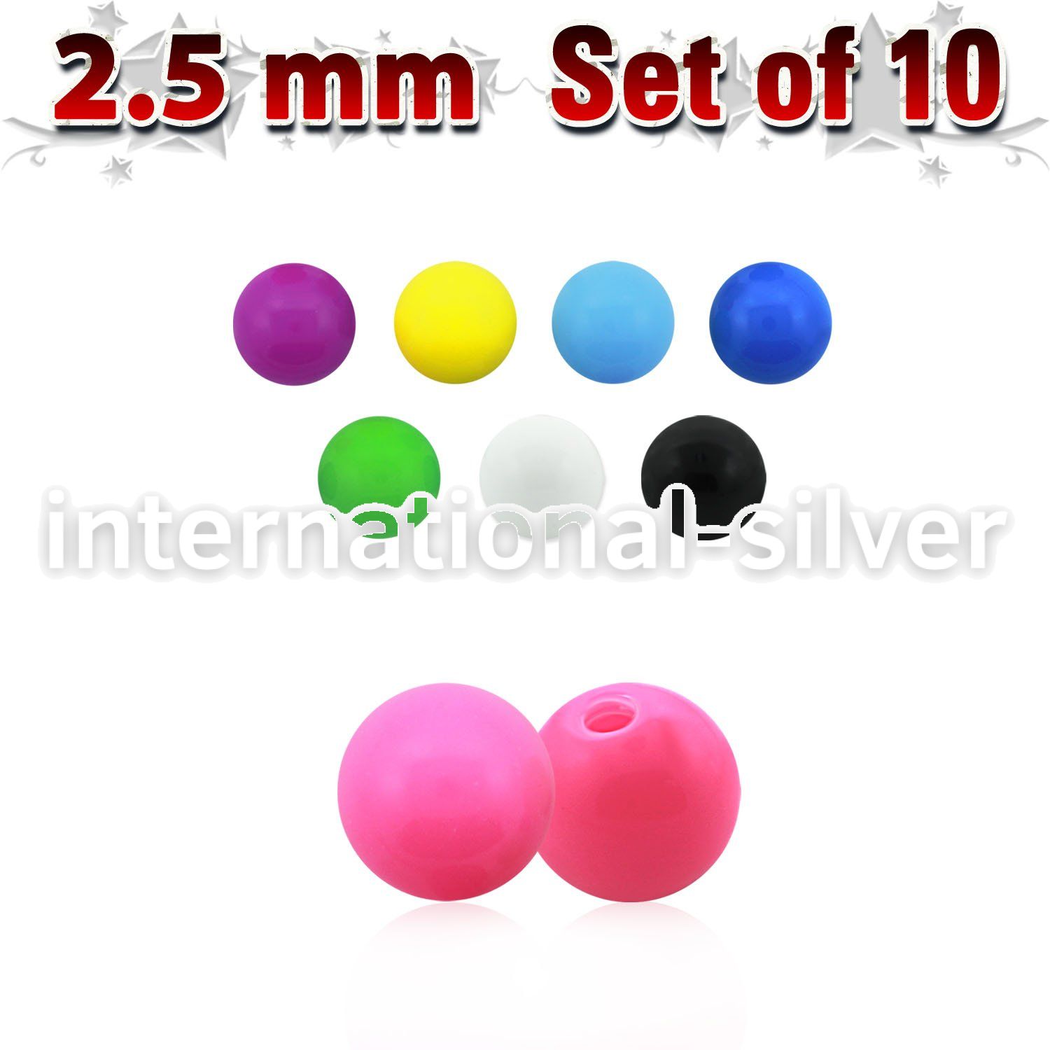 xsab25 loose body jewelry parts acrylic body jewelry 