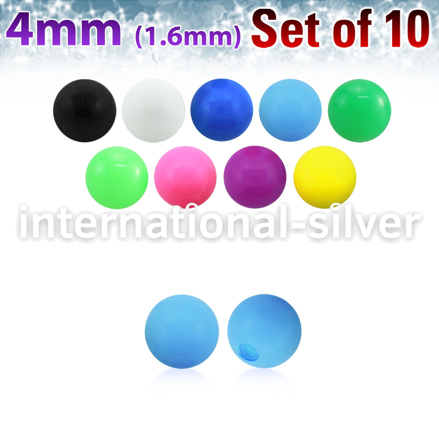 xsab4 loose body jewelry parts acrylic body jewelry belly button