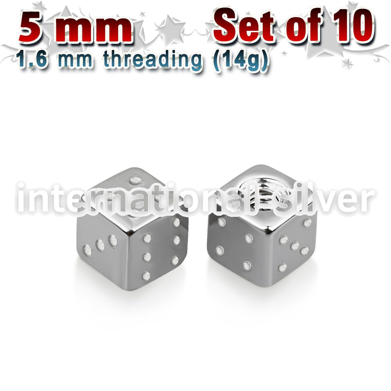 xsdi5 loose body jewelry parts surgical steel 316l belly button