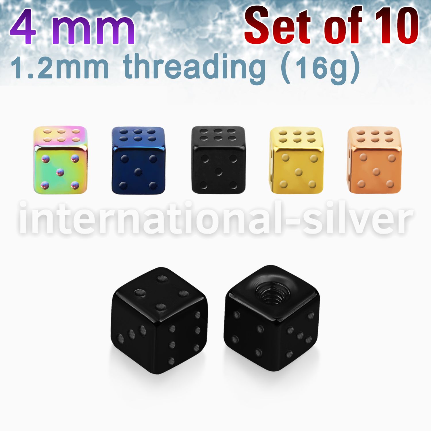 xsdit4s loose body jewelry parts anodized surgical steel 316l belly button