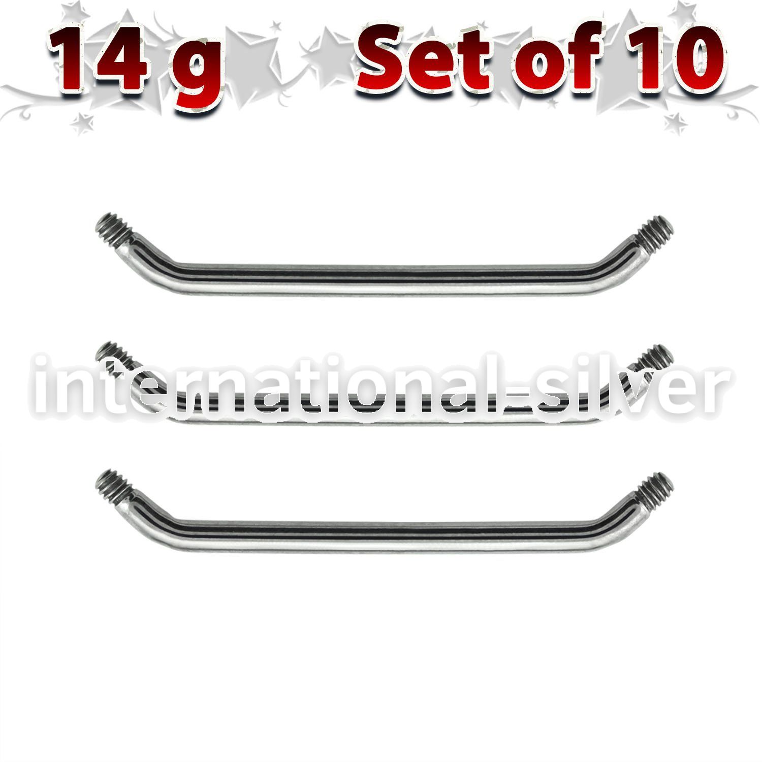 xsub14g loose body jewelry parts surgical steel 316l belly button