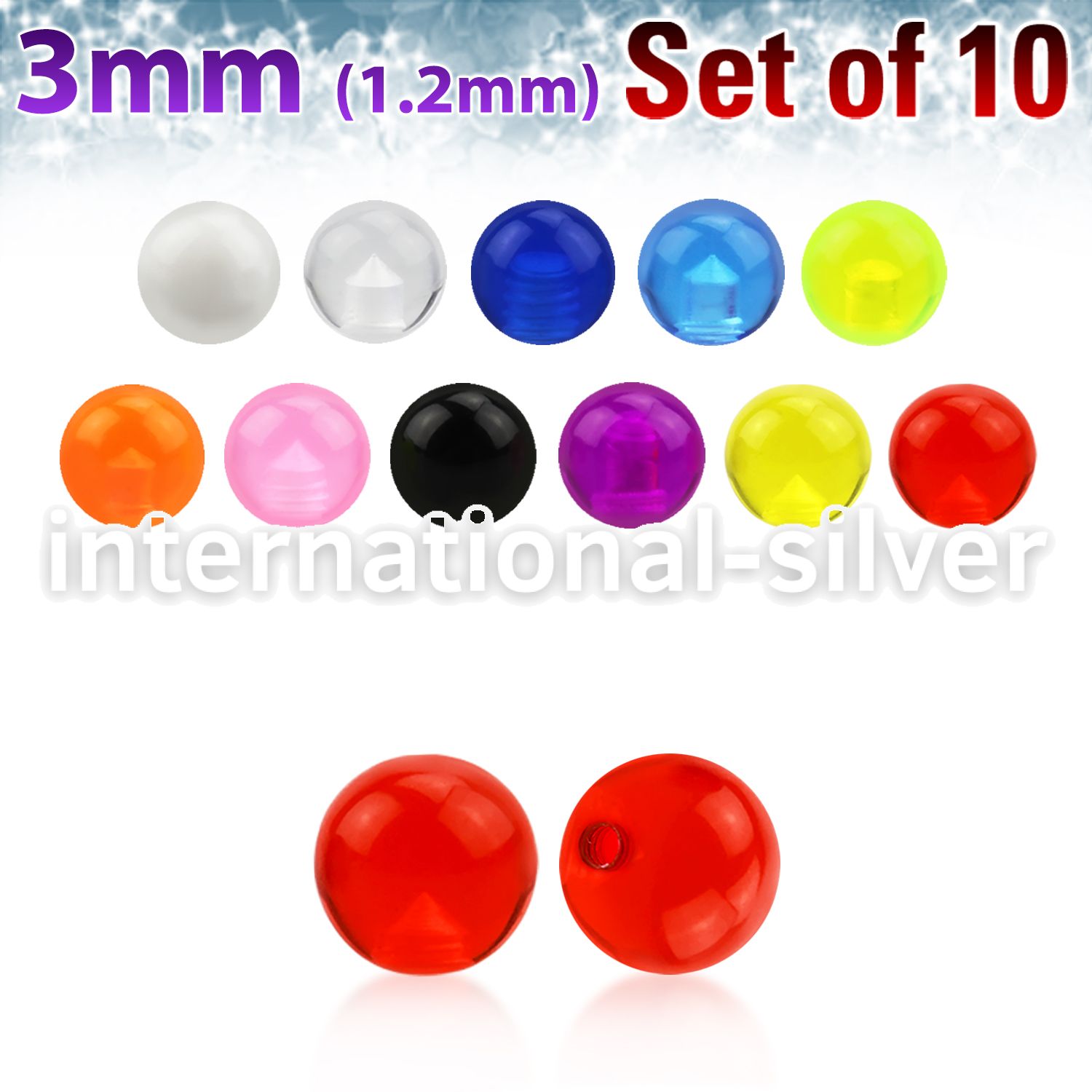 xuvb3 loose body jewelry parts acrylic body jewelry 