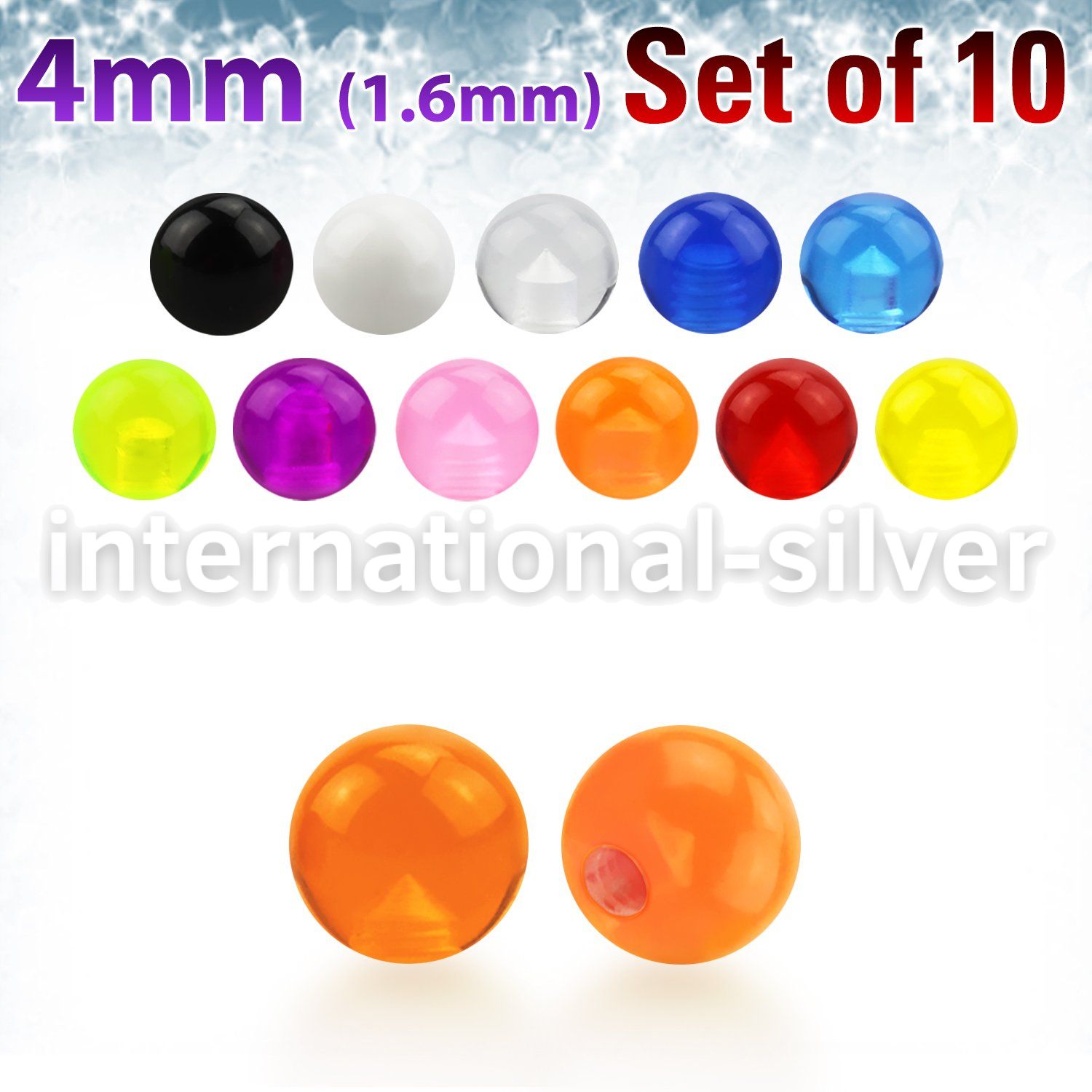 xuvb4 loose body jewelry parts acrylic body jewelry belly button