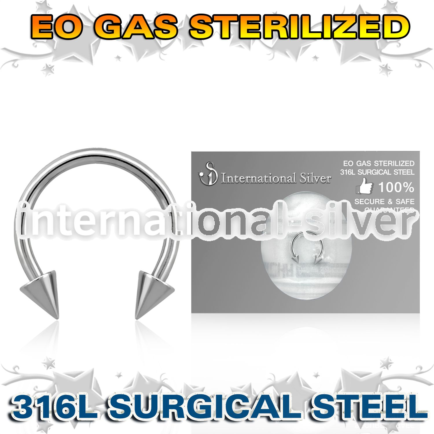 zcbecn horseshoes surgical steel 316l belly button