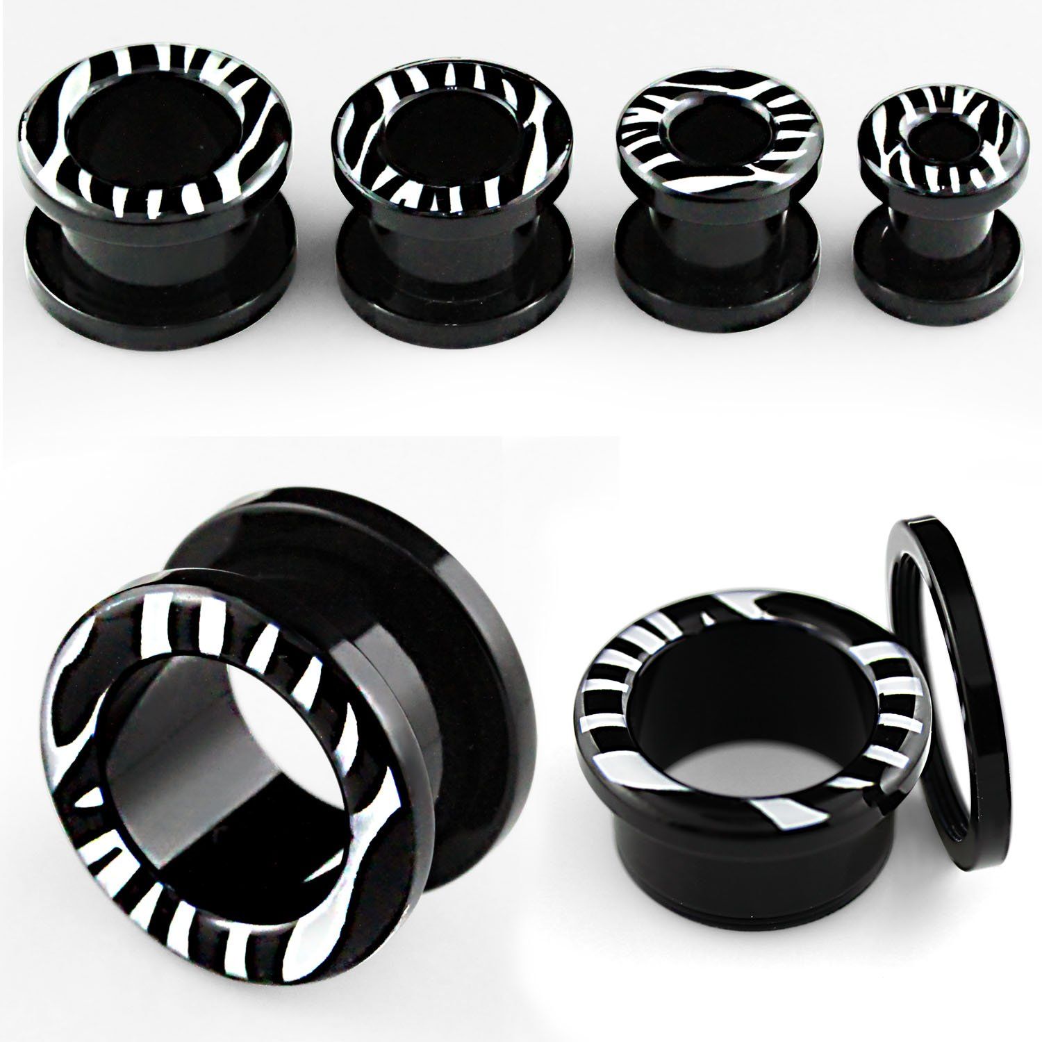 ftaa tunnels gauges acrylic body jewelry ear lobe