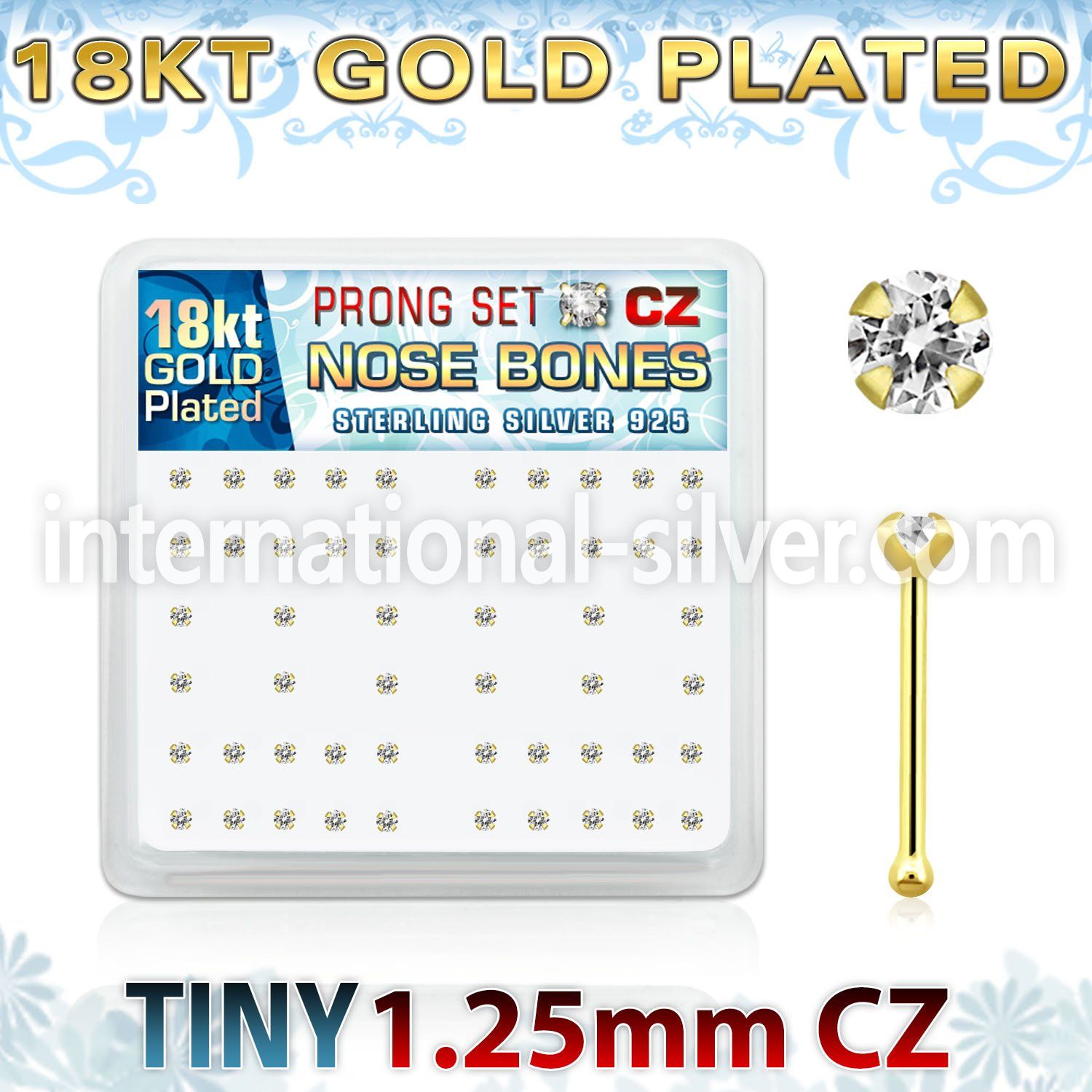 18bz12xc nose bone silver 925 nose