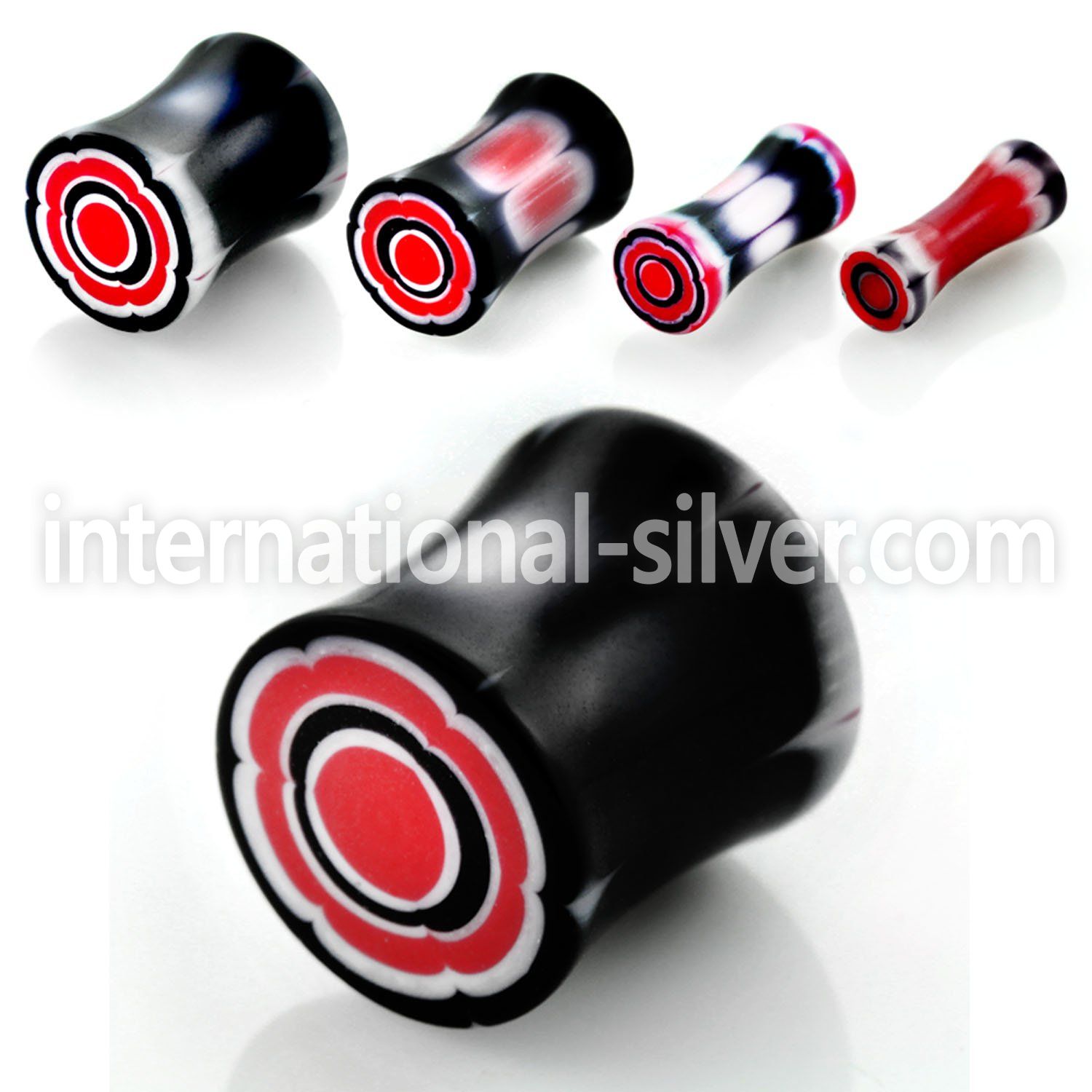 acpc plugs gauges acrylic body jewelry ear lobe