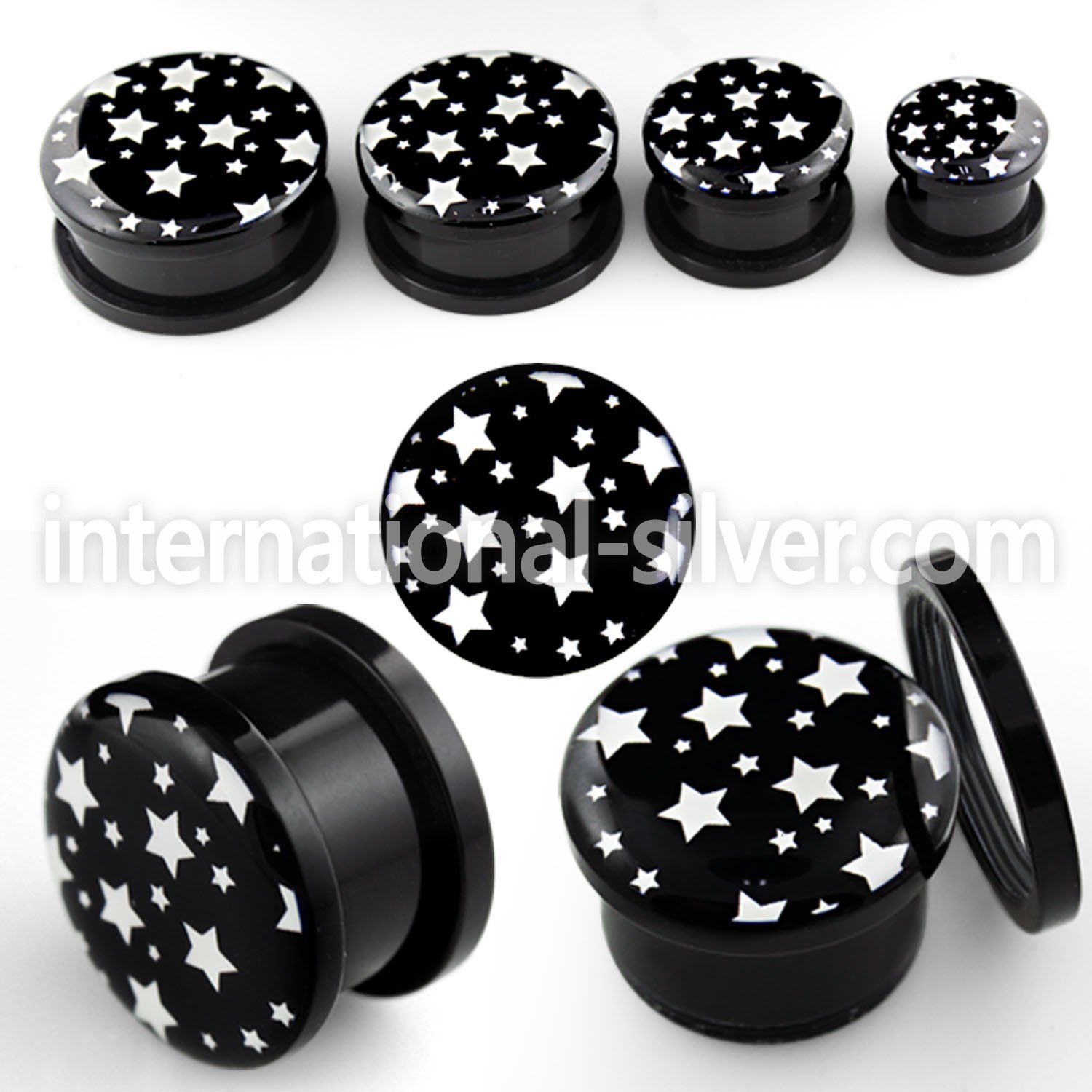afpmm plugs gauges acrylic body jewelry ear lobe