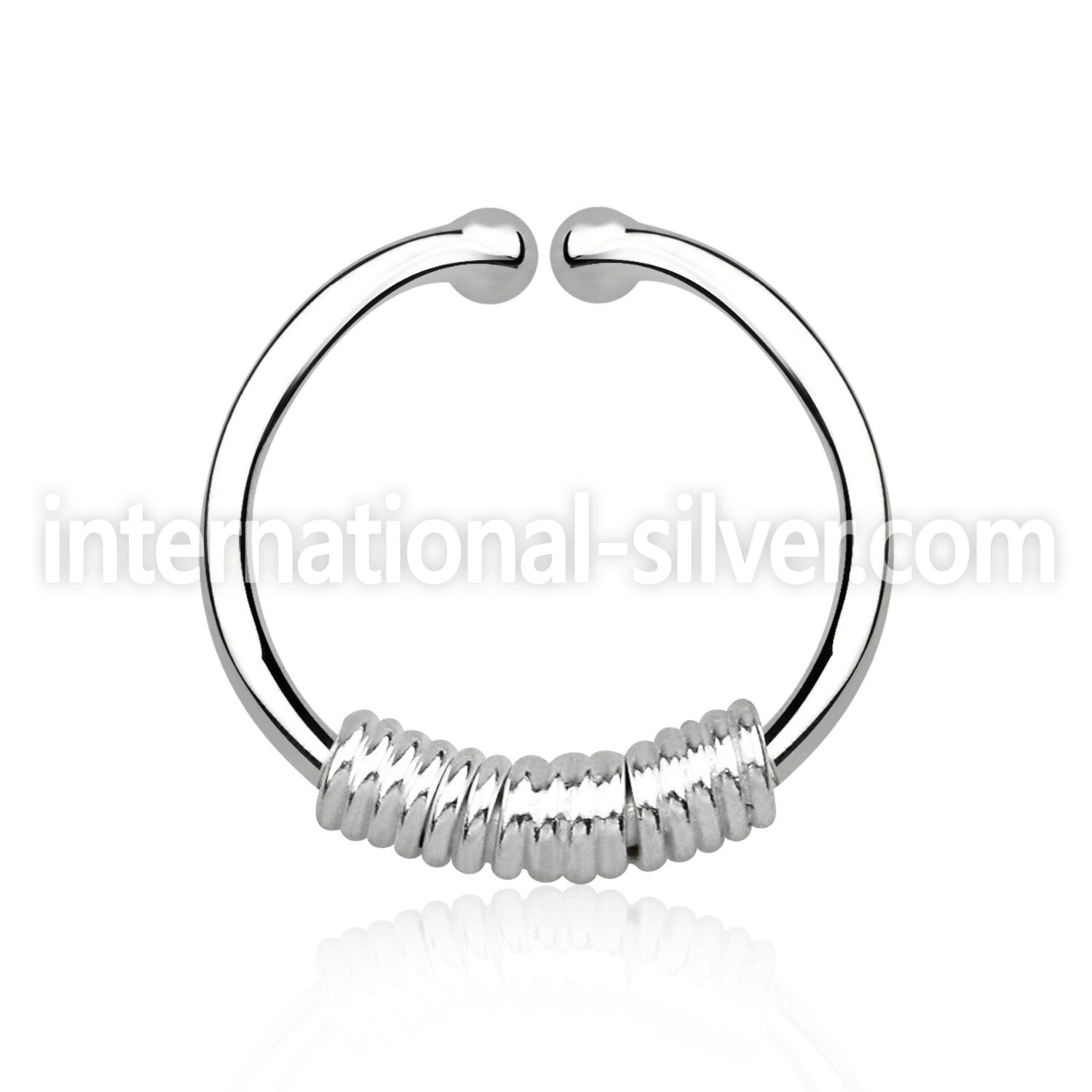 agsep12k fake illusion body jewelry silver 925 septum