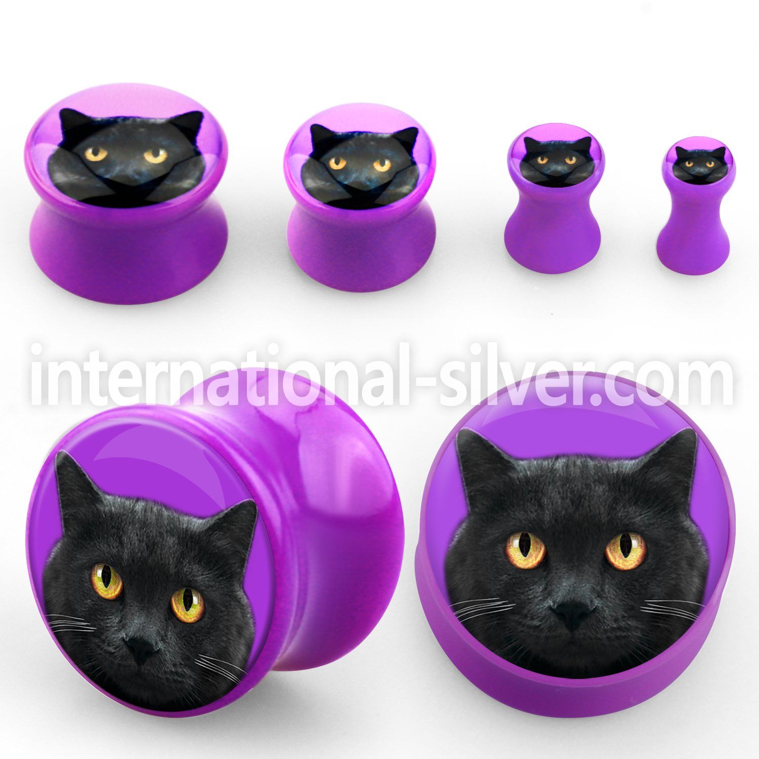 apgcat plugs gauges acrylic body jewelry ear lobe