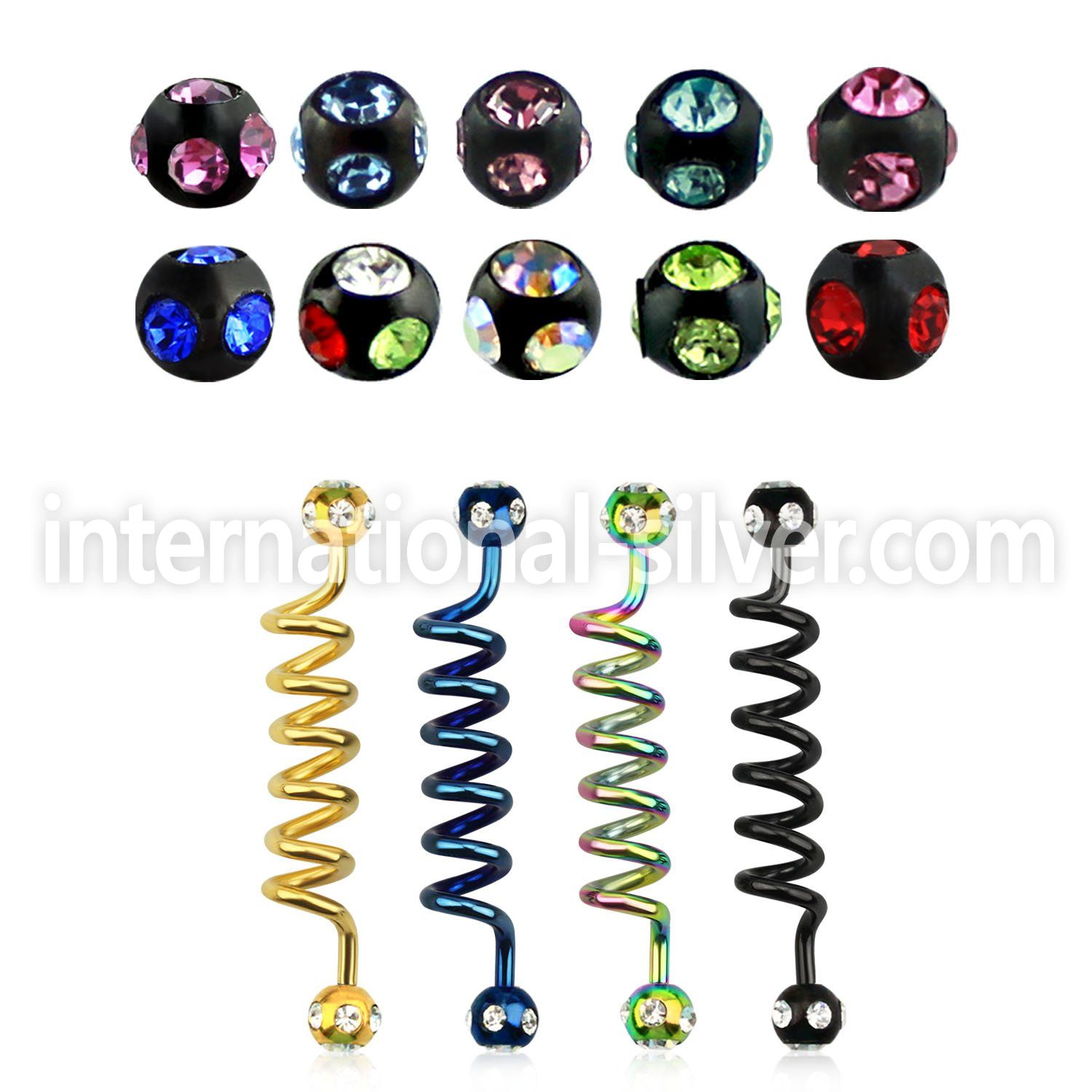 bbtcm straight barbells anodized surgical steel 316l tongue