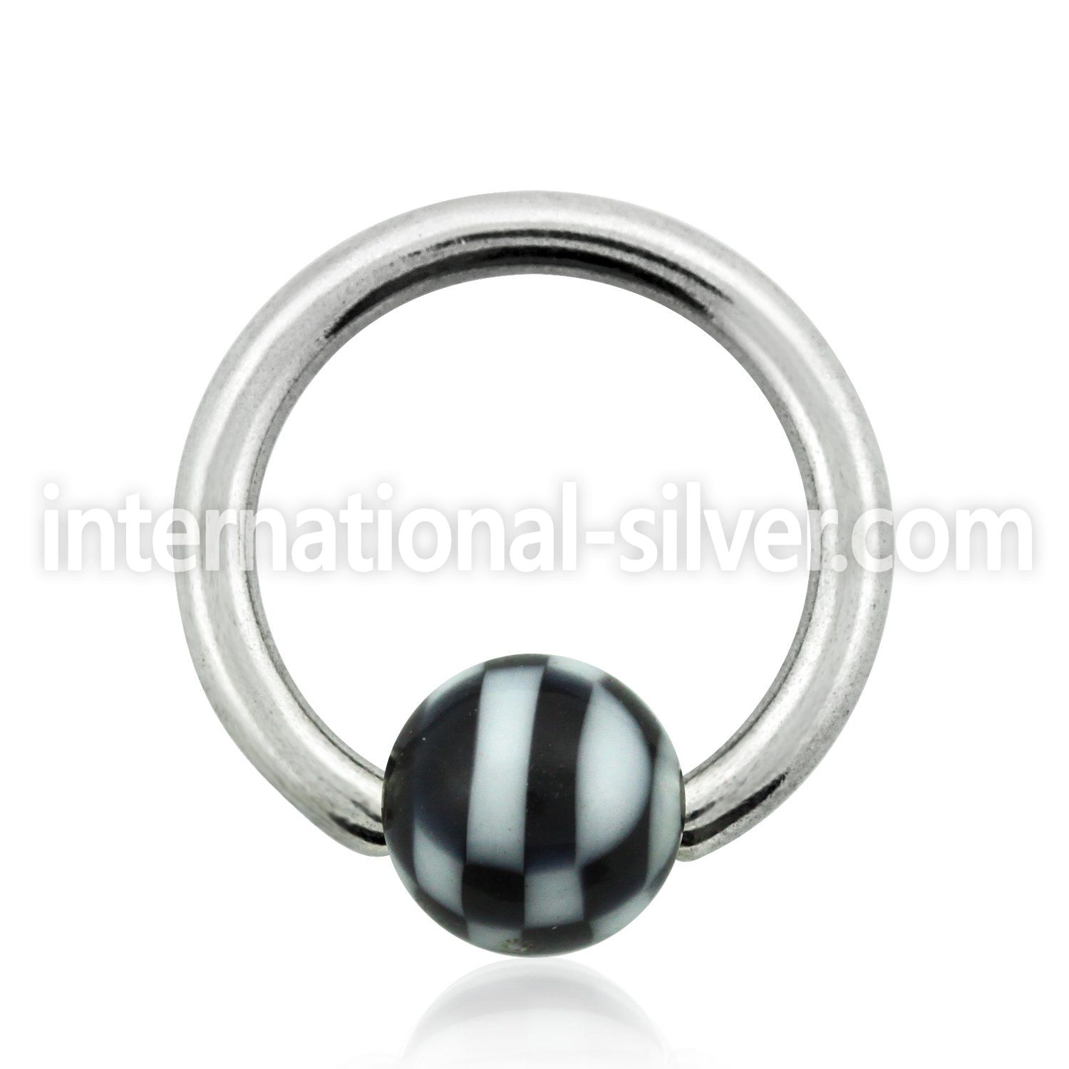 bcac5 hoops captive rings surgical steel 316l with acrylic parts labrets chin