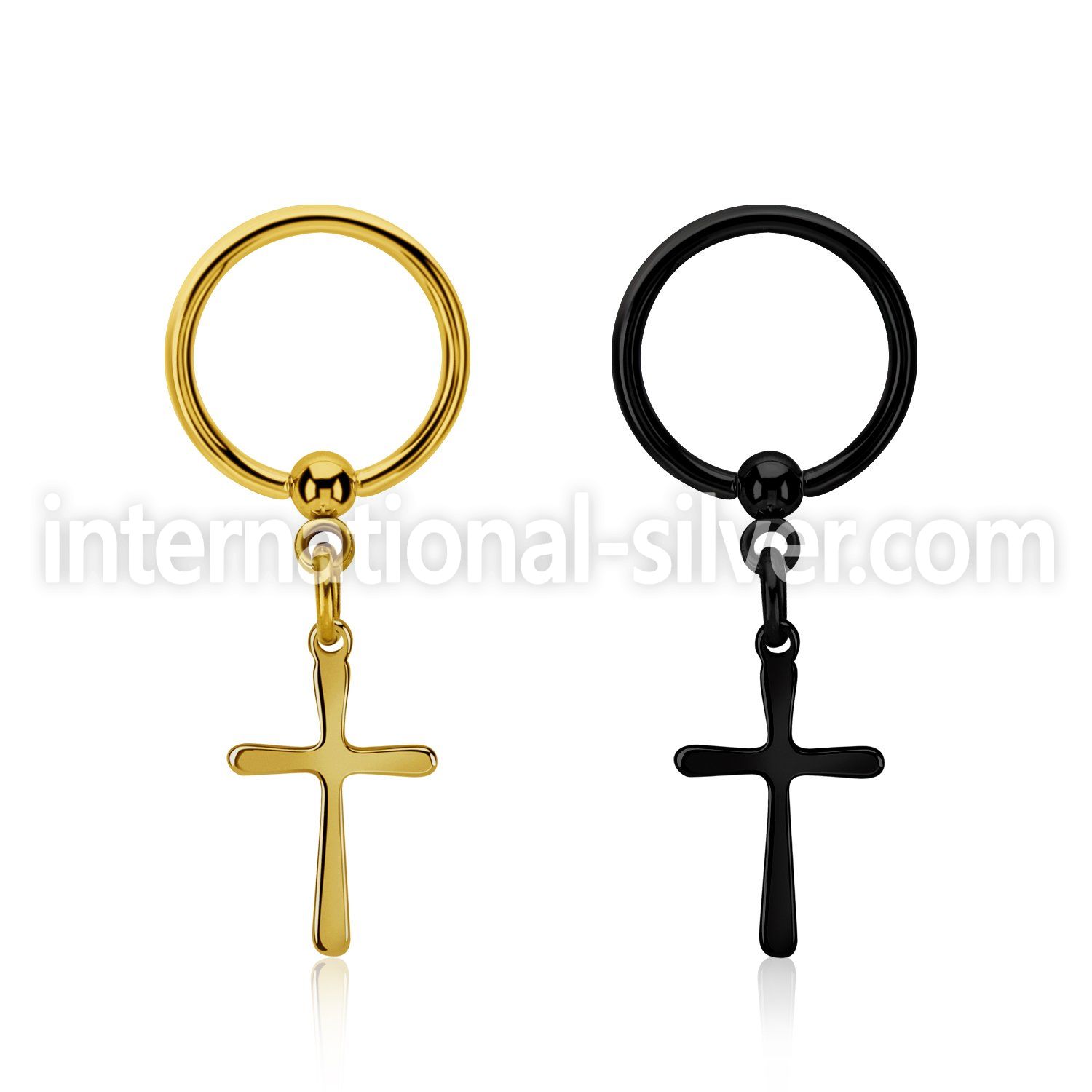 bcrtscrs hoops captive rings anodized surgical steel 316l nose