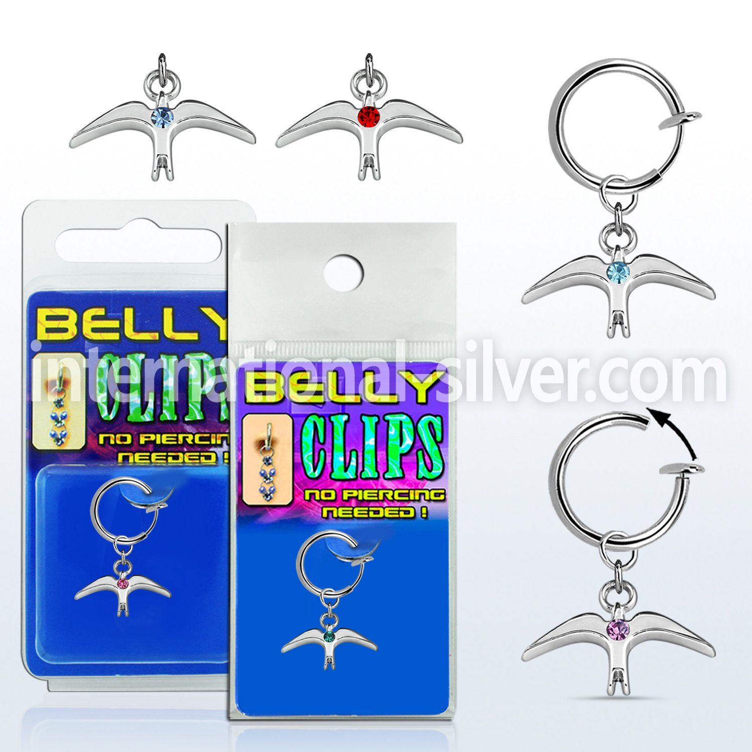 blcp463 fake illusion hoops others belly button