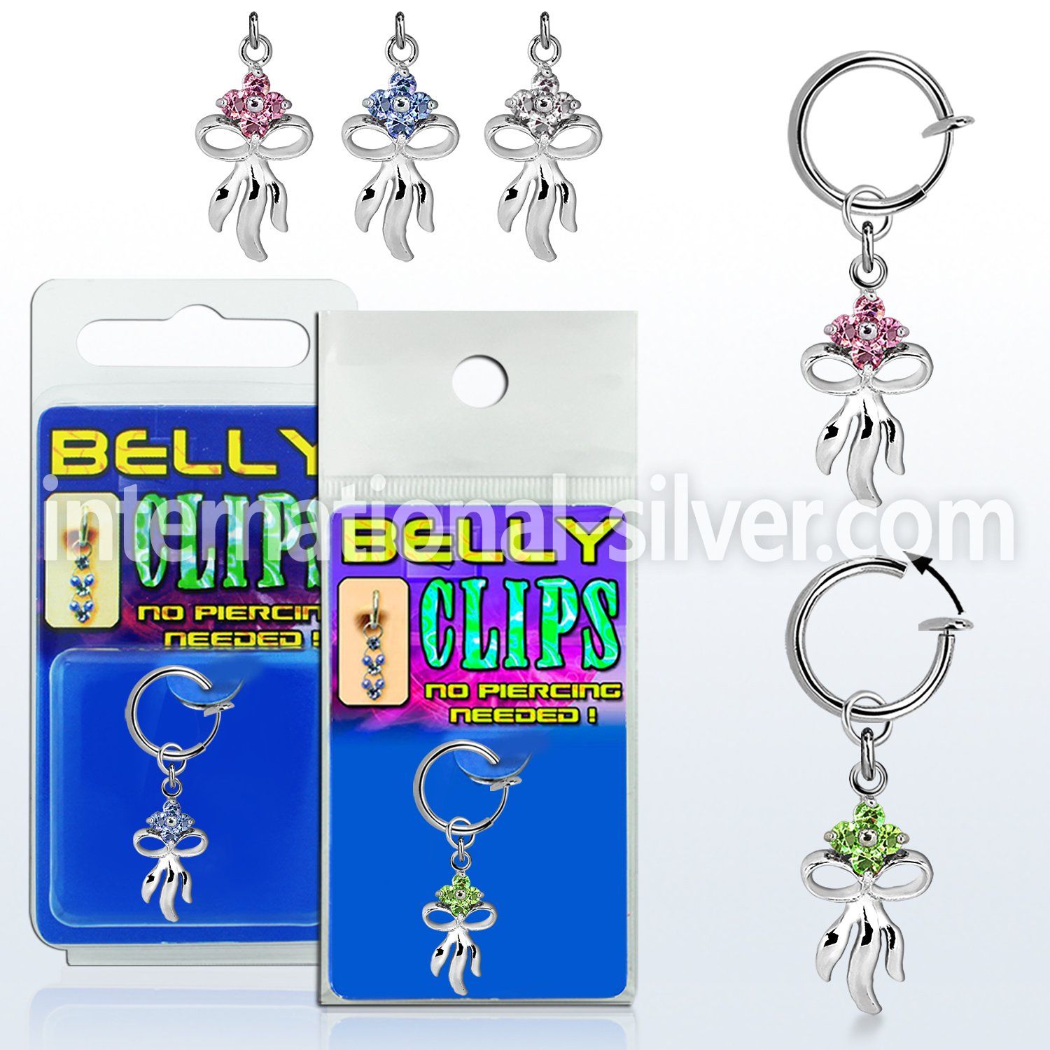 blcp508 fake illusion hoops others belly button