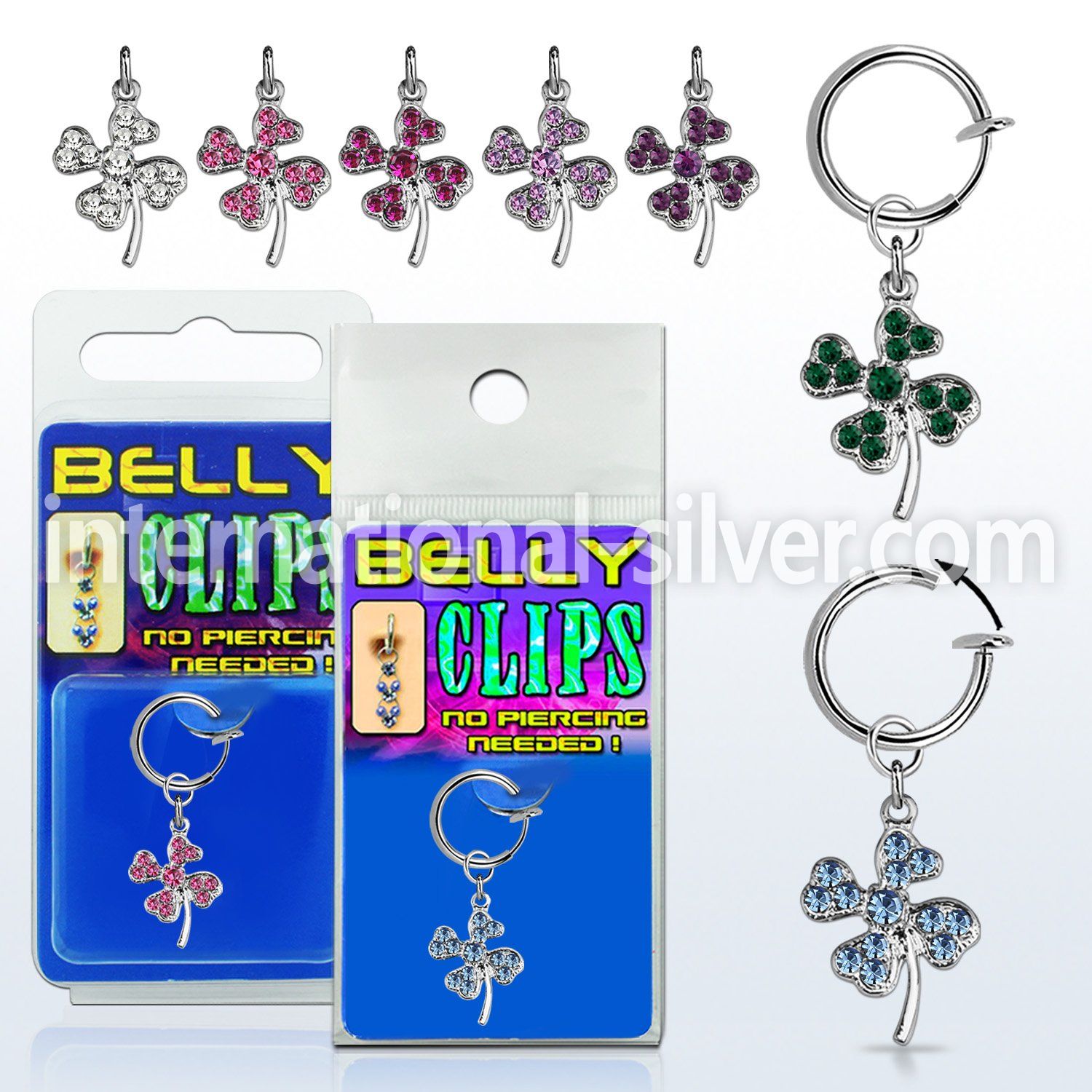 blcp541 fake illusion hoops others belly button