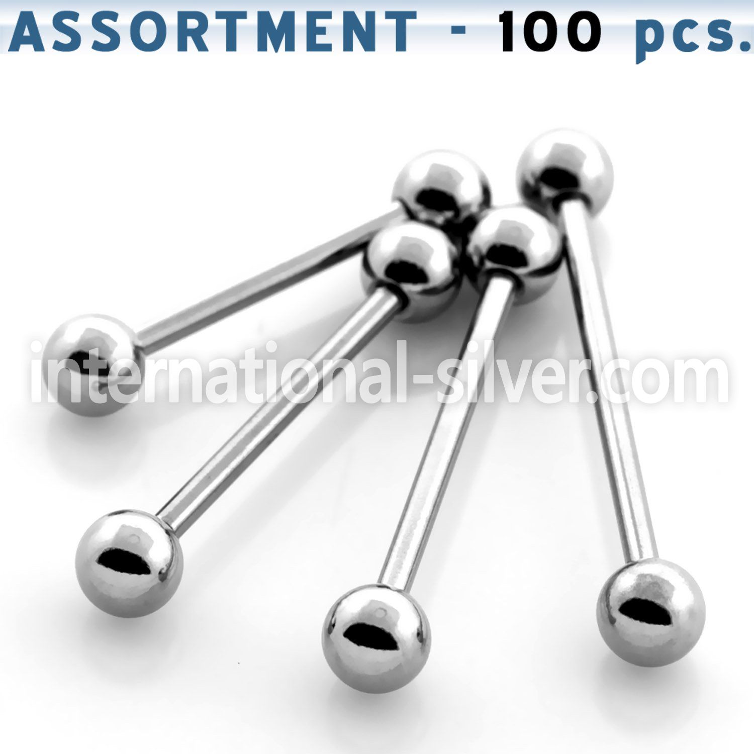 blk103 straight barbells surgical steel 316l tongue