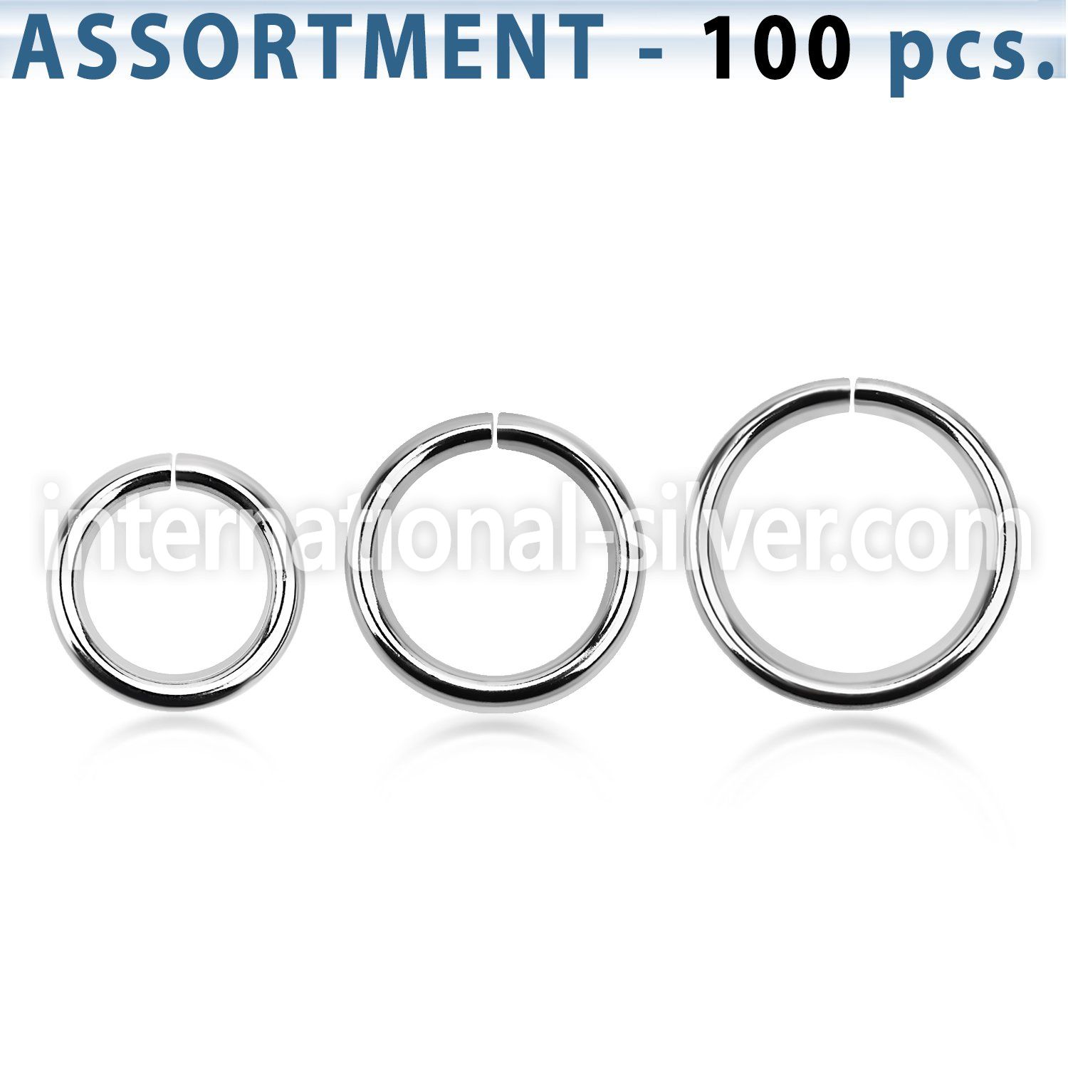 blk223d seamless segment rings surgical steel 316l ear lobe