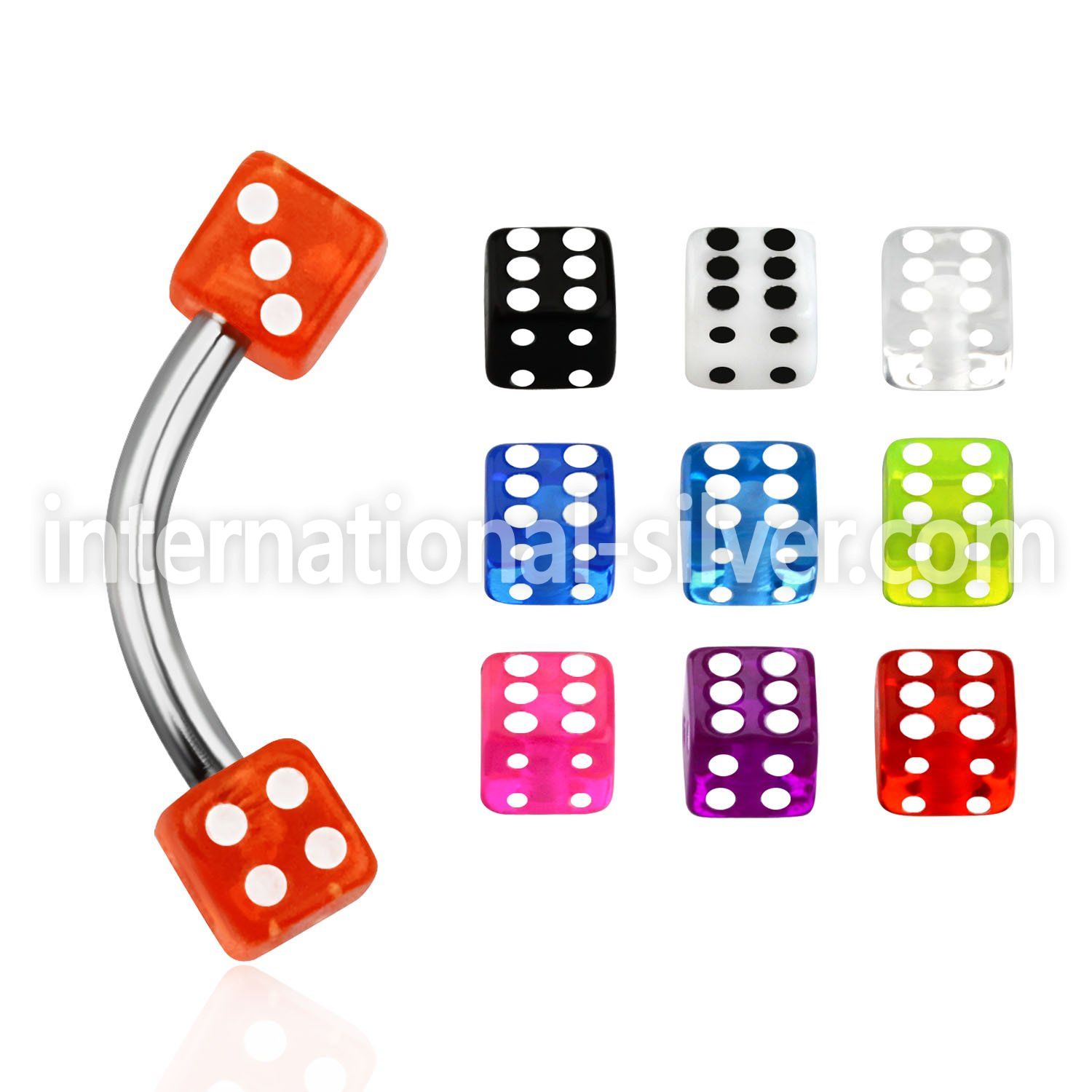 bne2di micro curved barbells surgical steel 316l with acrylic parts eyebrow