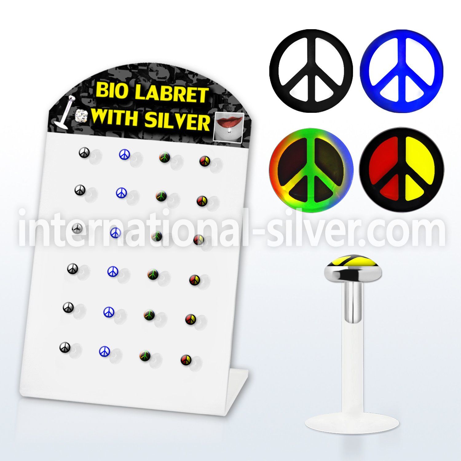 brlbi24 labrets lip rings bioflex ptfe labrets chin