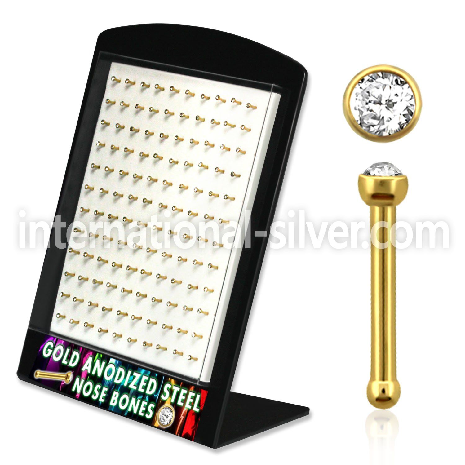brnbts1 nose bone anodized surgical steel 316l nose