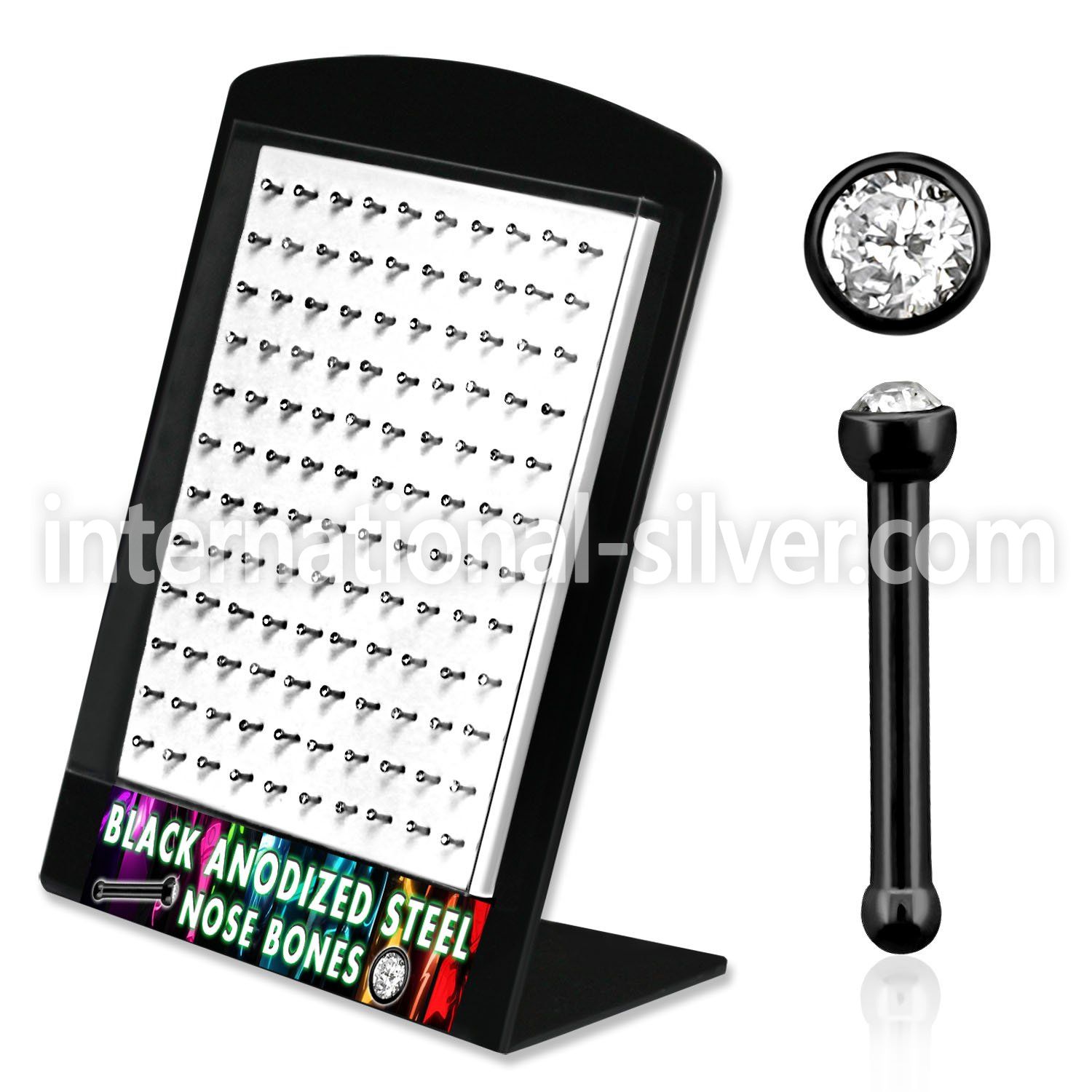 brnbts2 nose bone anodized surgical steel 316l nose