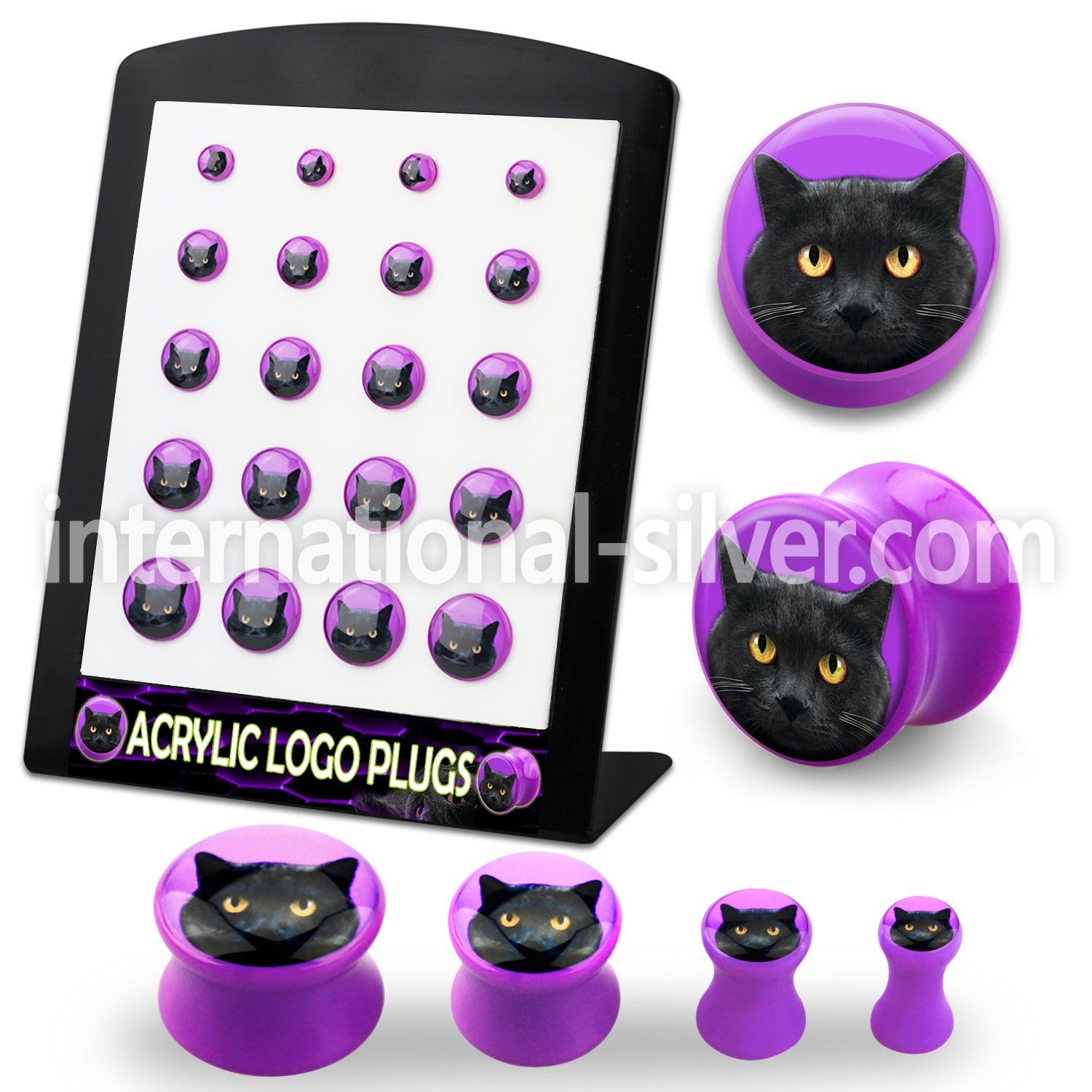brpg165 plugs gauges acrylic body jewelry ear lobe