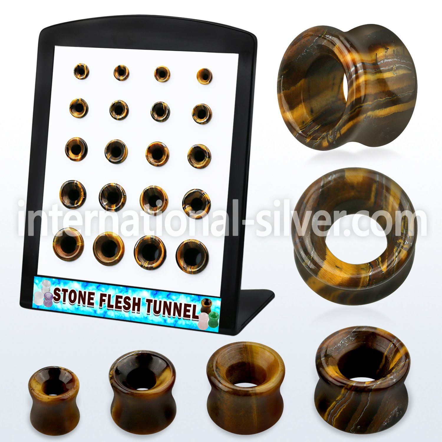 brpg190 tunnels gauges organic body jewelry ear lobe