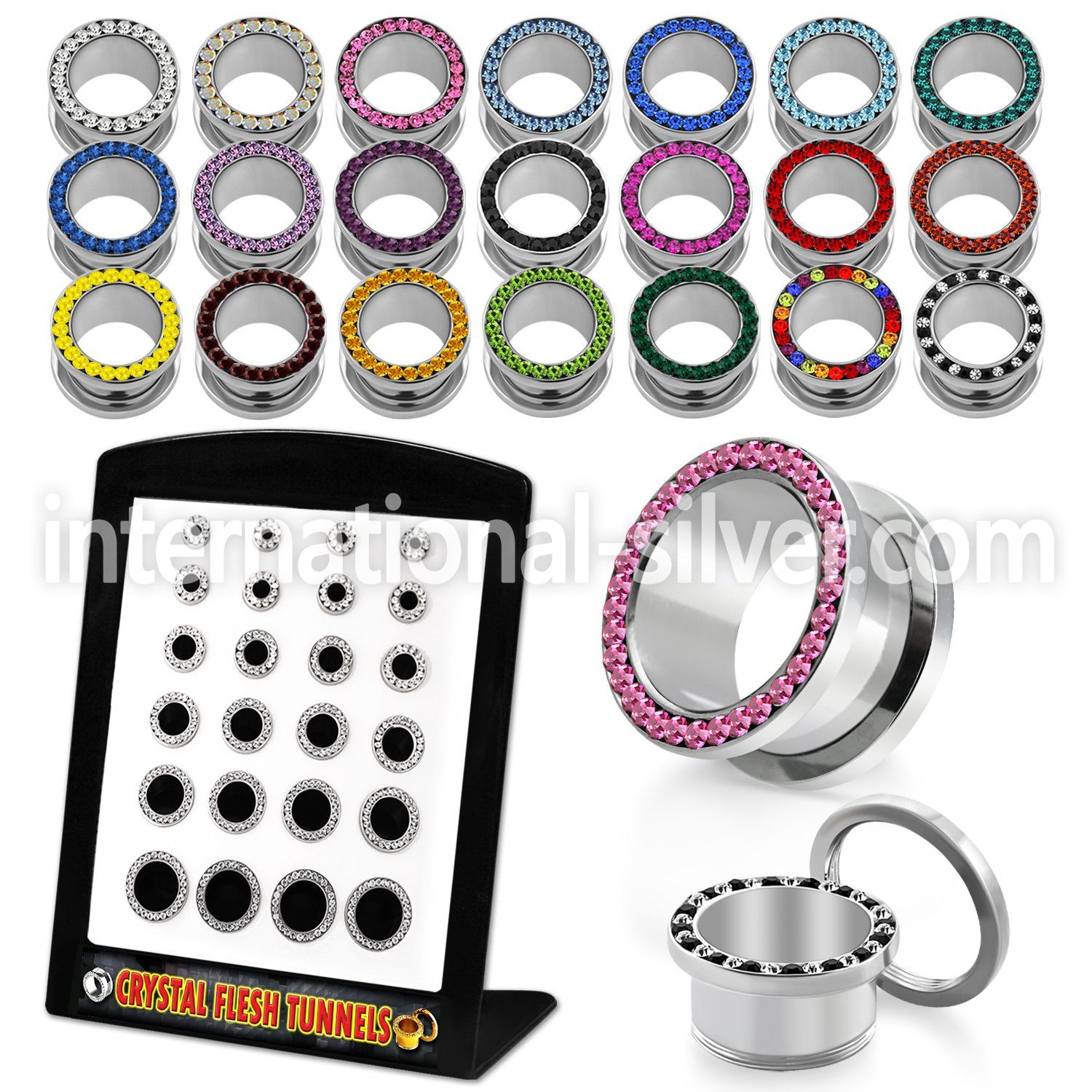 brpg81 tunnels gauges surgical steel 316l ear lobe