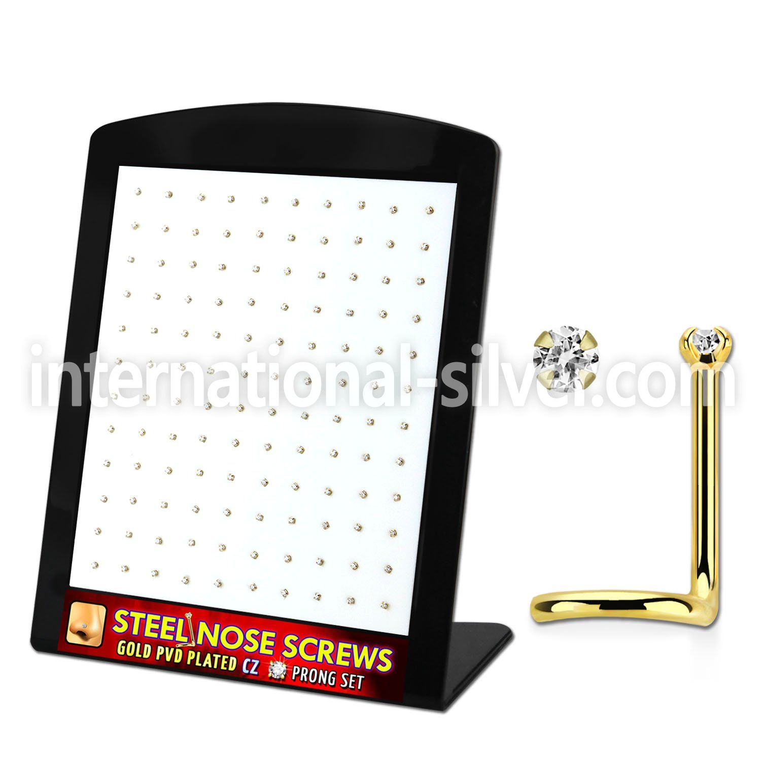 brs126 anodized surgical steel nose screws and nose studs septum  piercing