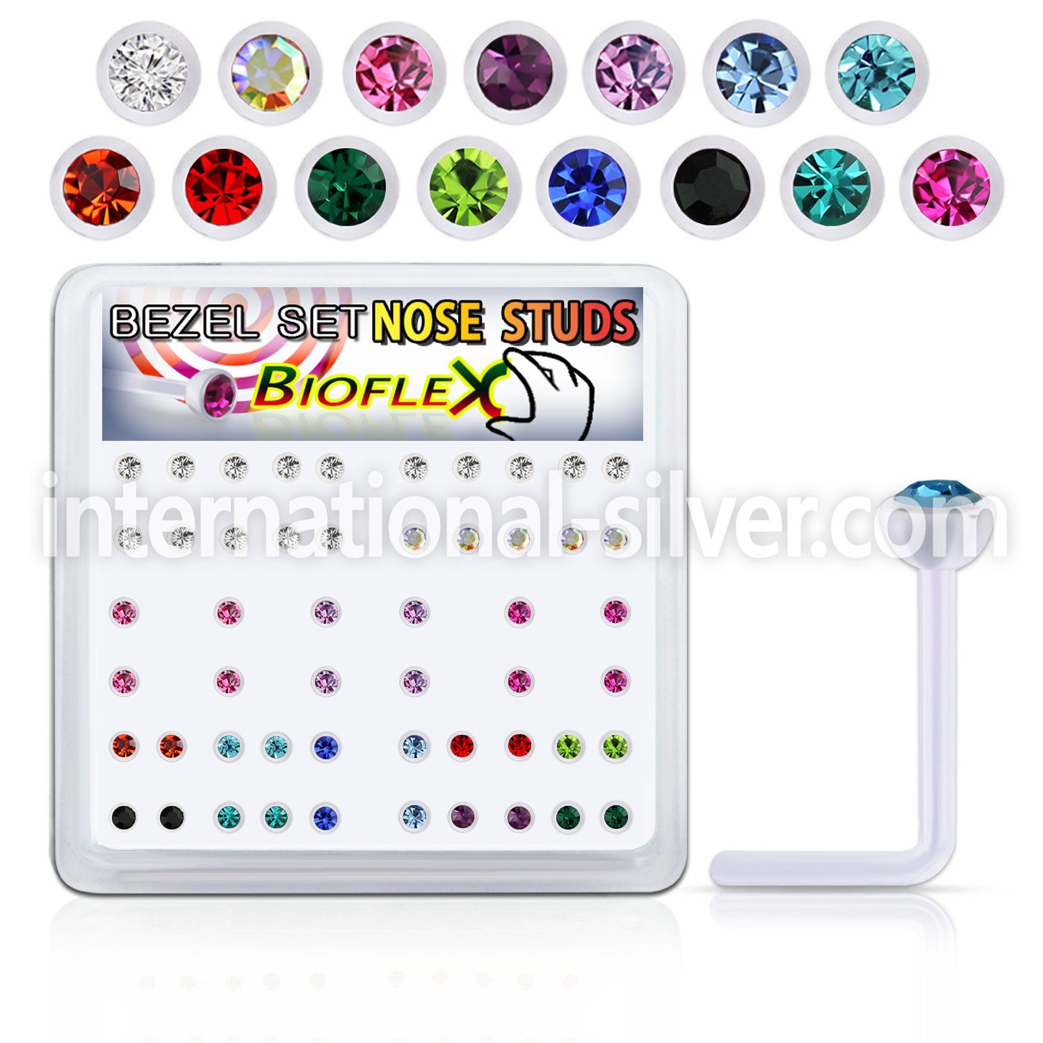 bxa37 l shape nose studs bioflex ptfe nose
