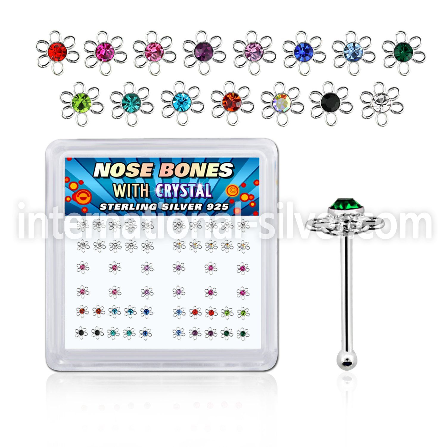 bxfl2m nose bone silver 925 nose