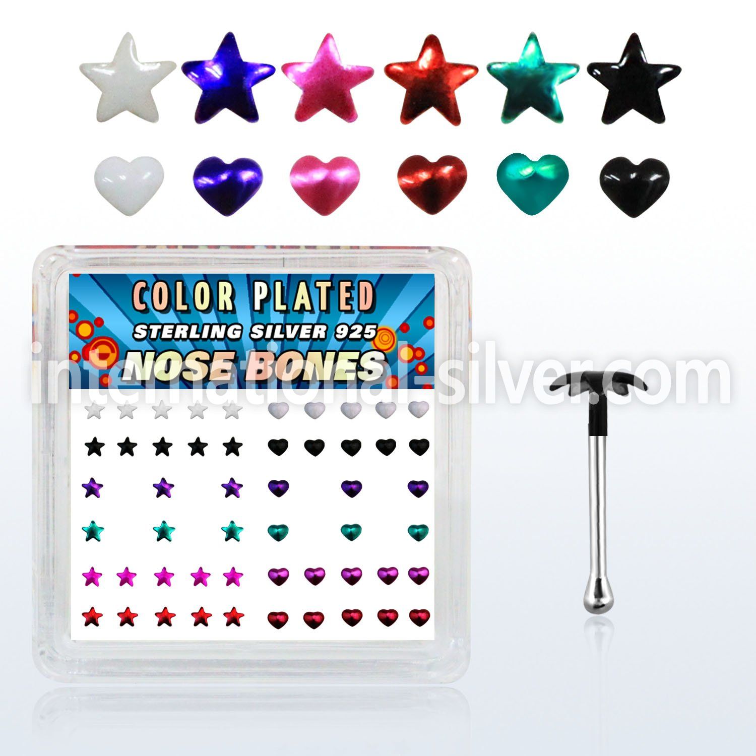 bxphs nose bone silver 925 nose