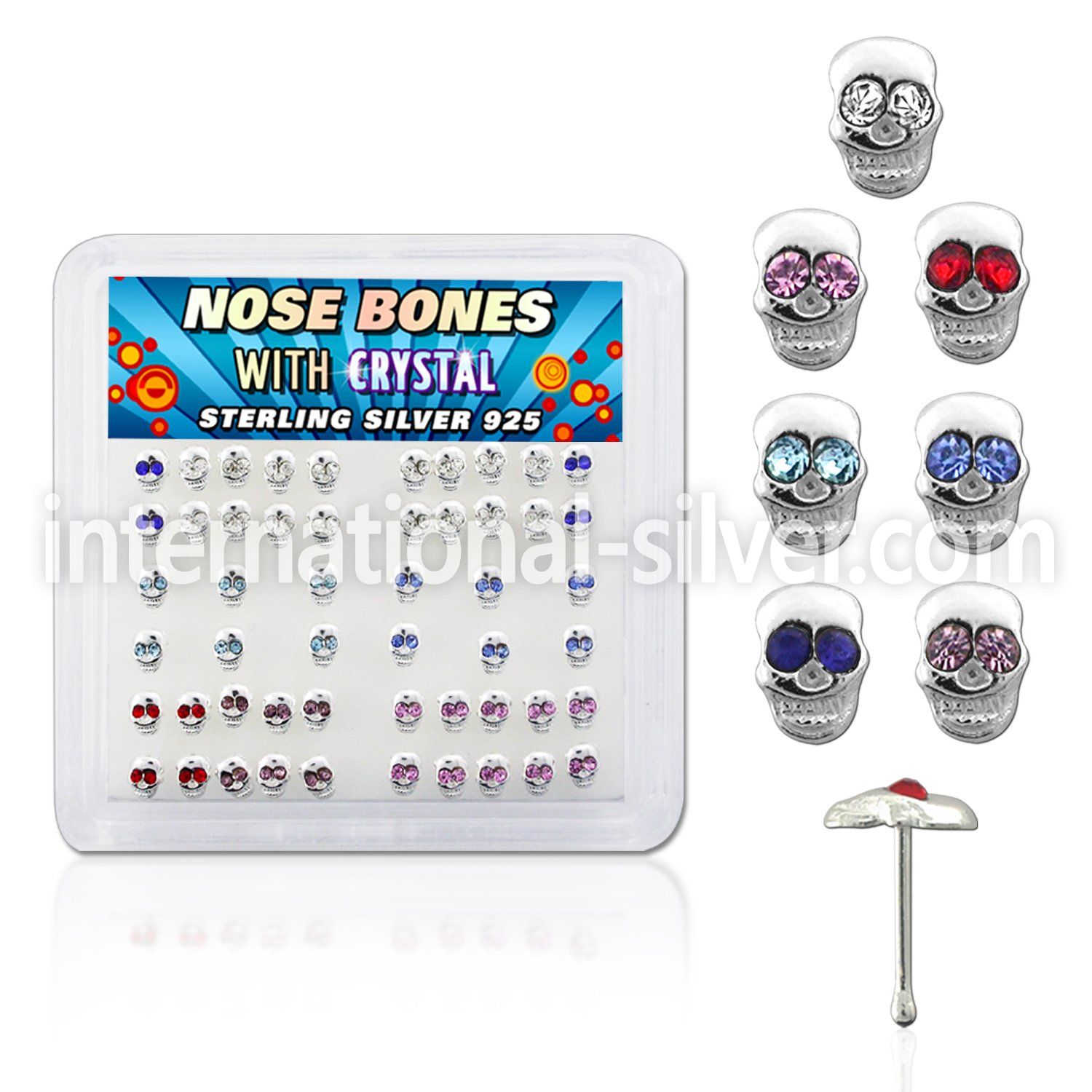 bxskm nose bone silver 925 nose