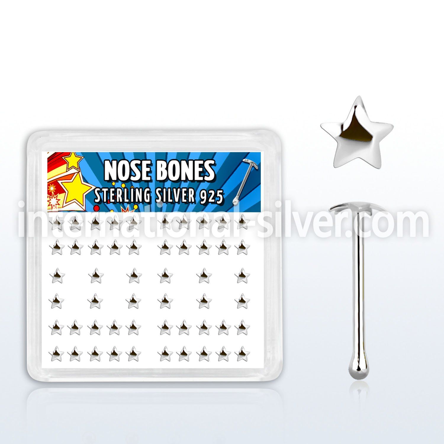 bxvsar nose bone silver 925 nose